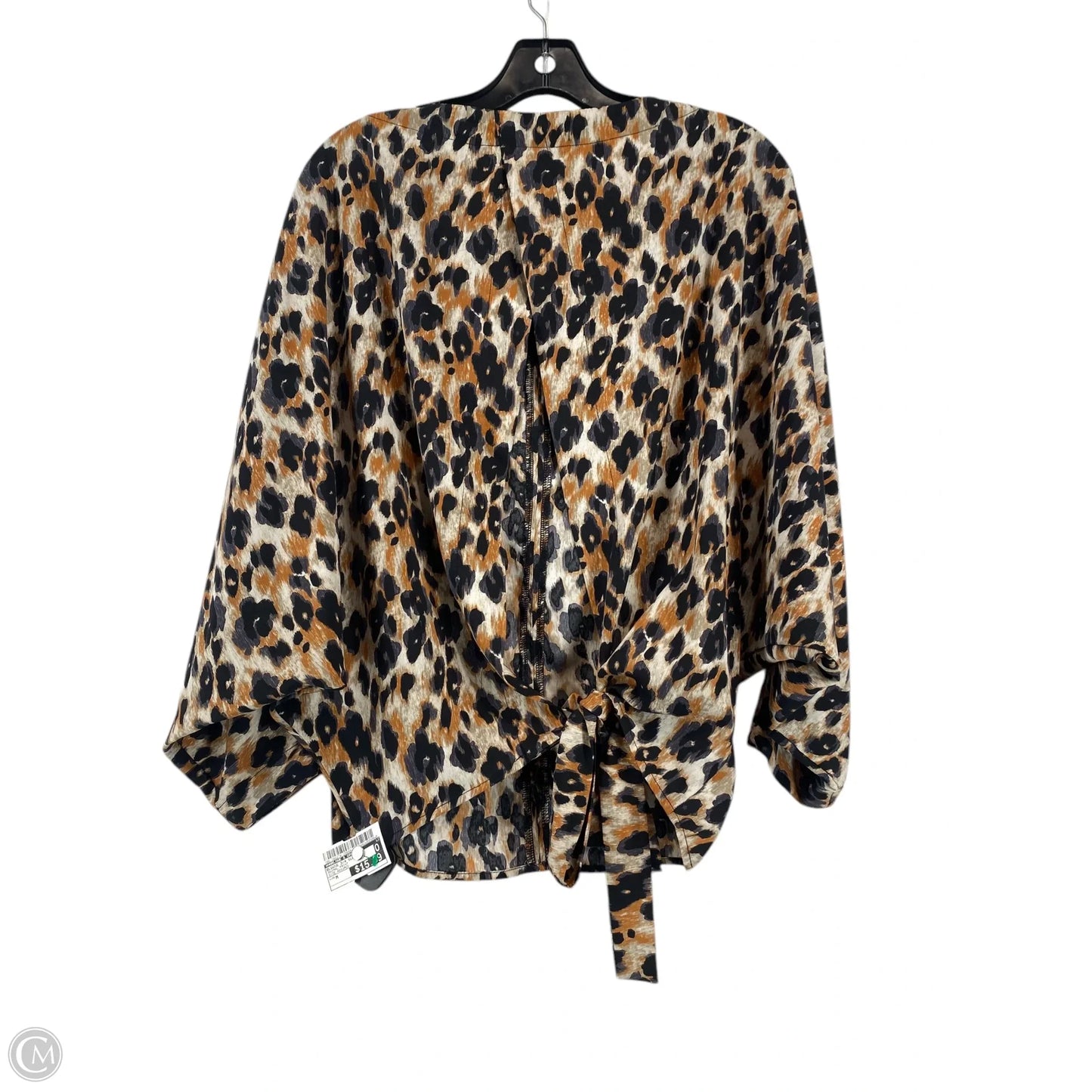 Blouse 3/4 Sleeve By Harlowe & Graham In Animal Print, Size: M