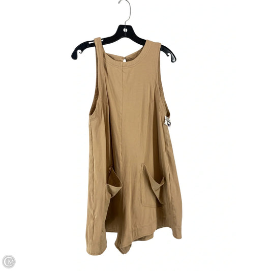 Romper By Cme In Tan, Size: L