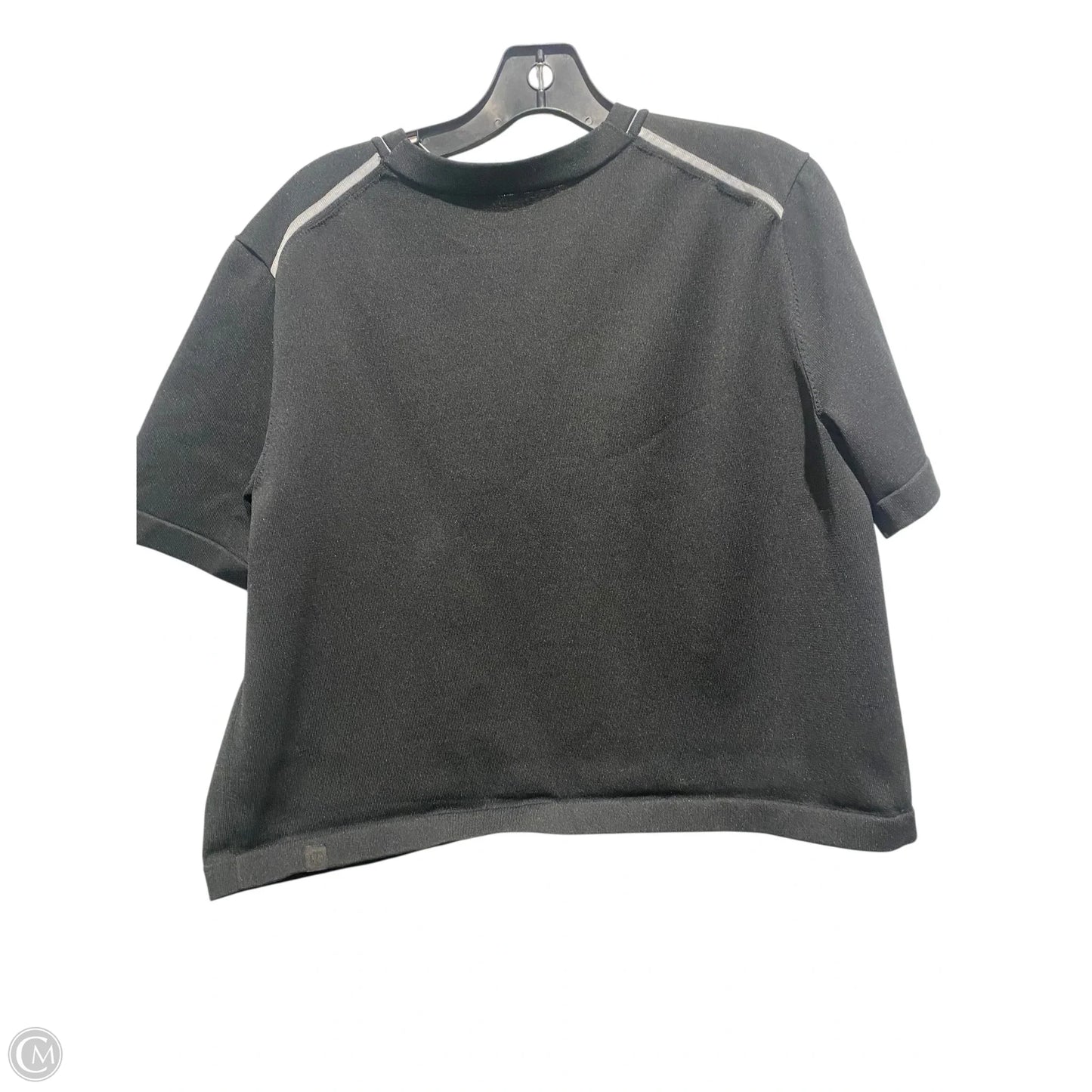Athletic Top Short Sleeve By Lululemon In Black, Size: L