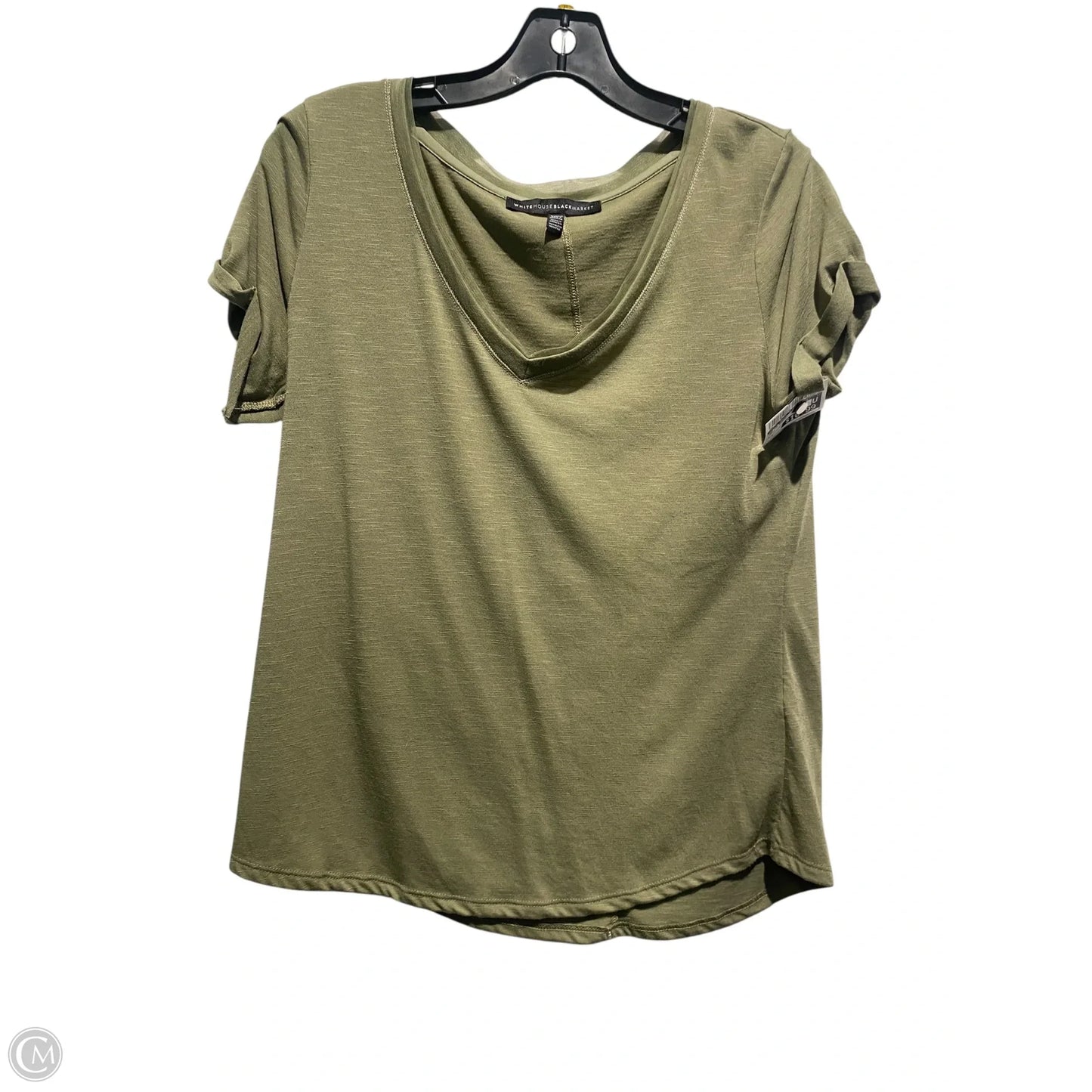Top Short Sleeve Basic By White House Black Market In Green, Size: S