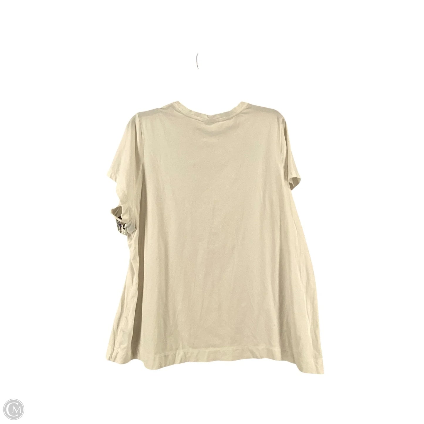 Athletic Top Short Sleeve By Athleta In White, Size: 2x