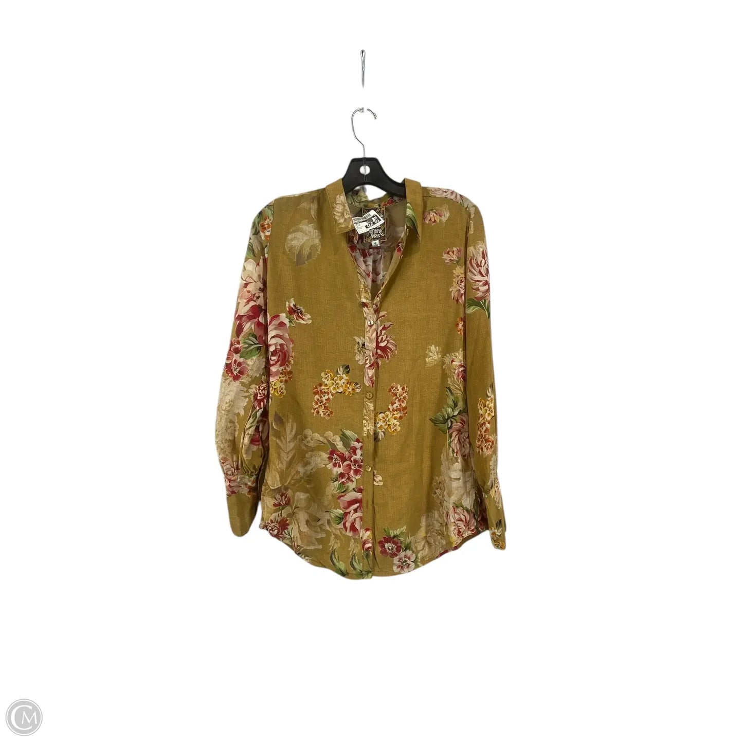 Top Long Sleeve By Johnny Was In Yellow, Size: Xs