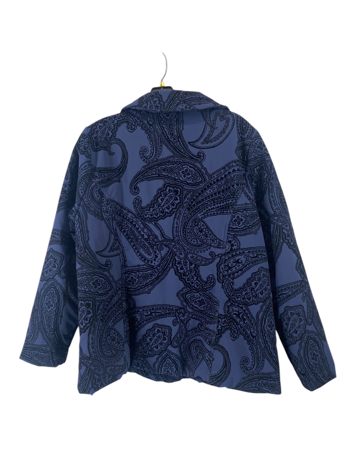Jacket Puffer & Quilted By Zenergy By Chicos In Navy, Size: 2