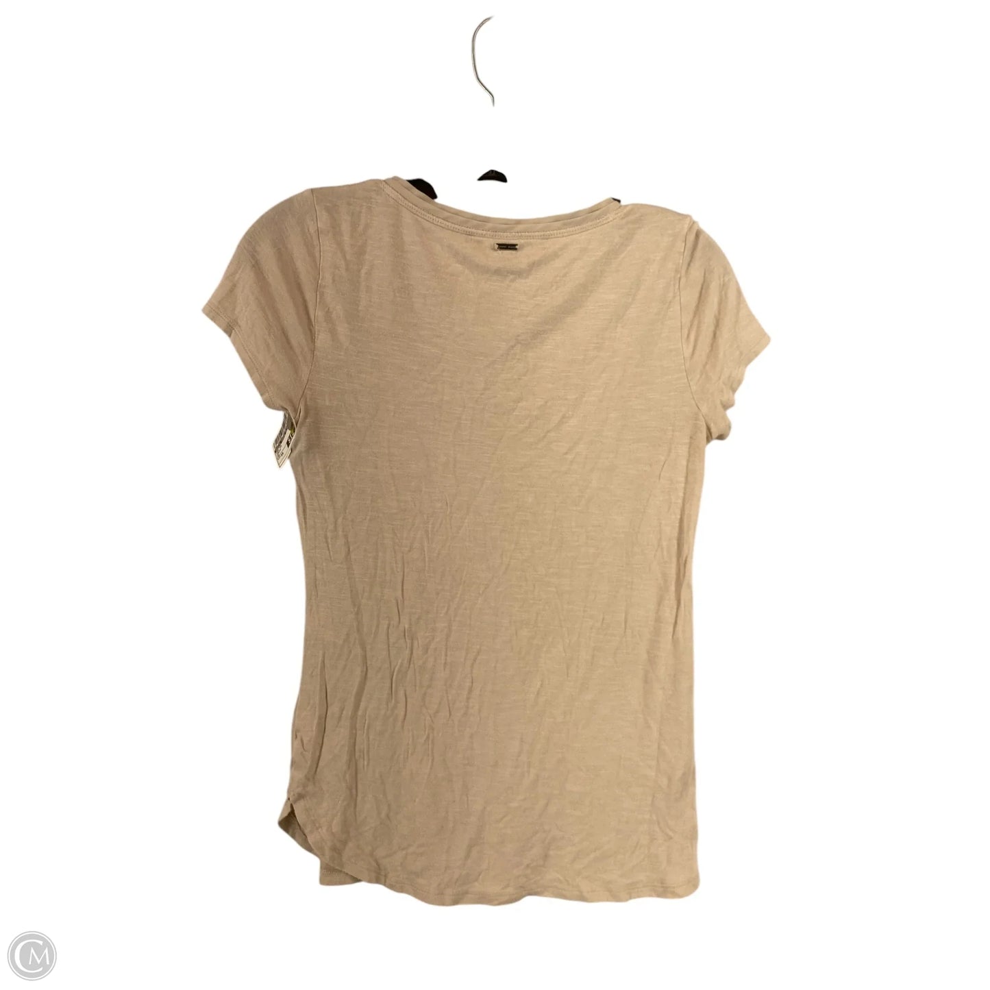 Top Short Sleeve By White House Black Market In Cream, Size: Xs