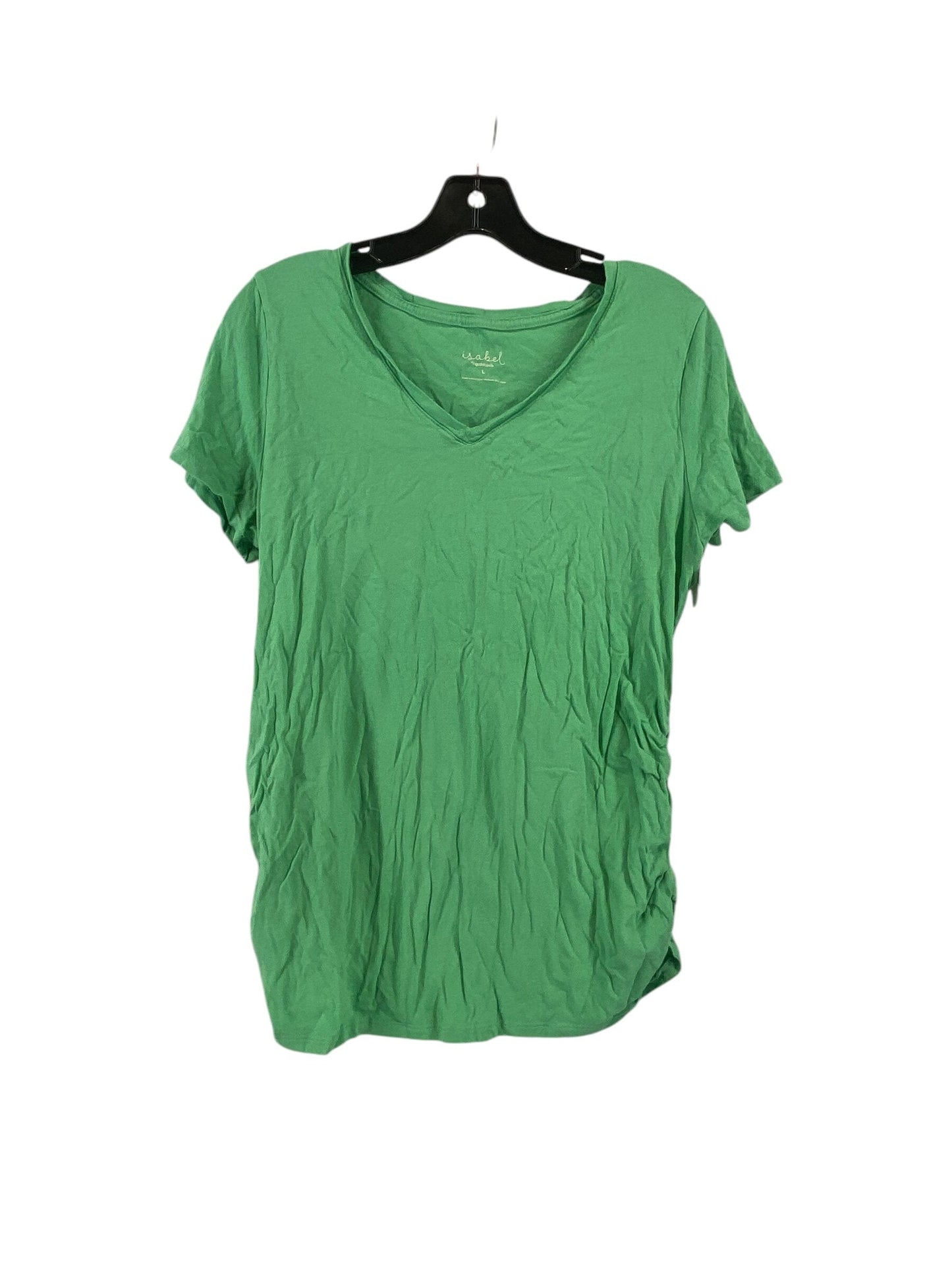 Maternity Top Short Sleeve By Isabel Maternity Size: L