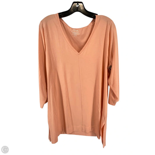 Top Long Sleeve By Chicos In Coral, Size: 2