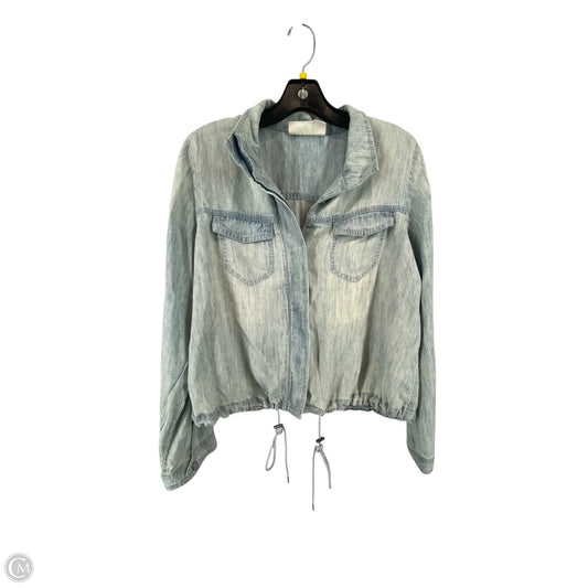 Top Long Sleeve By Chicos In Blue Denim, Size: 0
