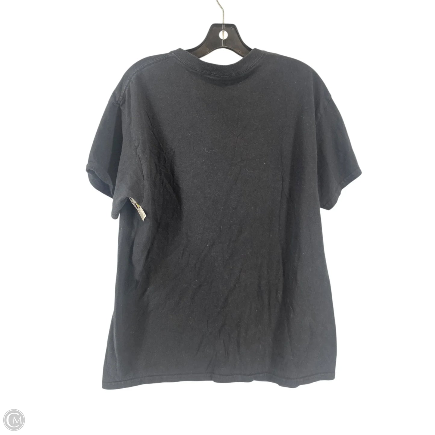 Top Short Sleeve By Clothes Mentor In Black, Size: L