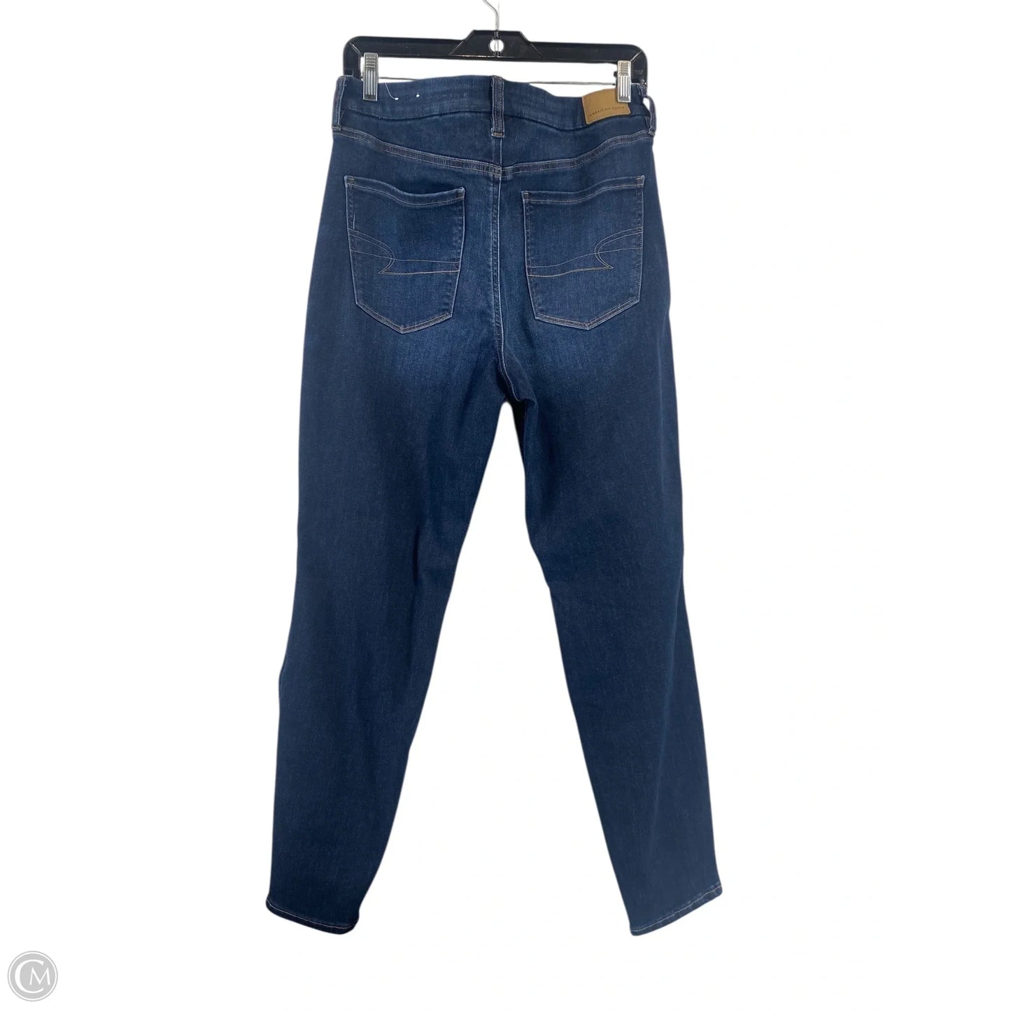 Jeans Skinny By American Eagle In Blue Denim, Size: 14