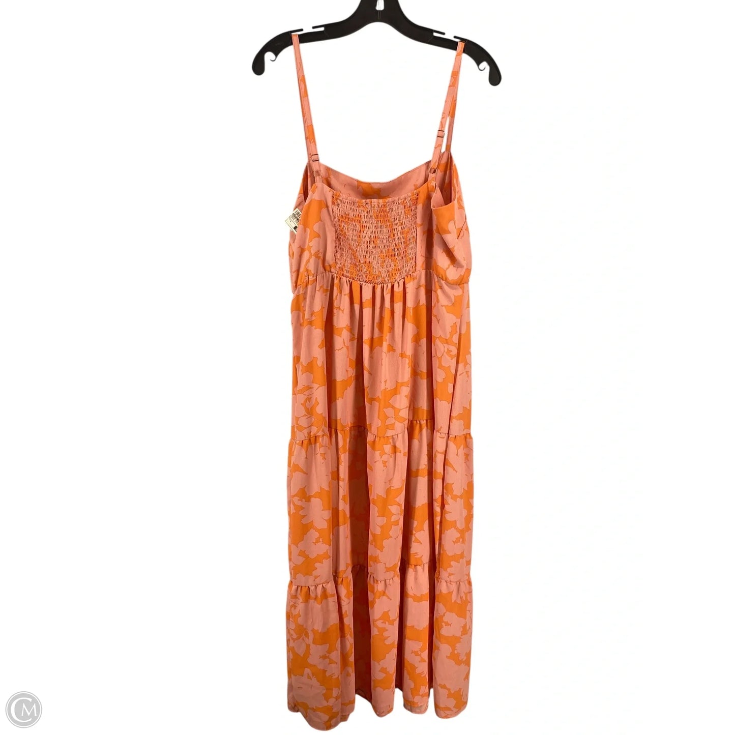 Dress Casual Maxi By Social Standard By Sanctuary In Orange & Pink, Size: L