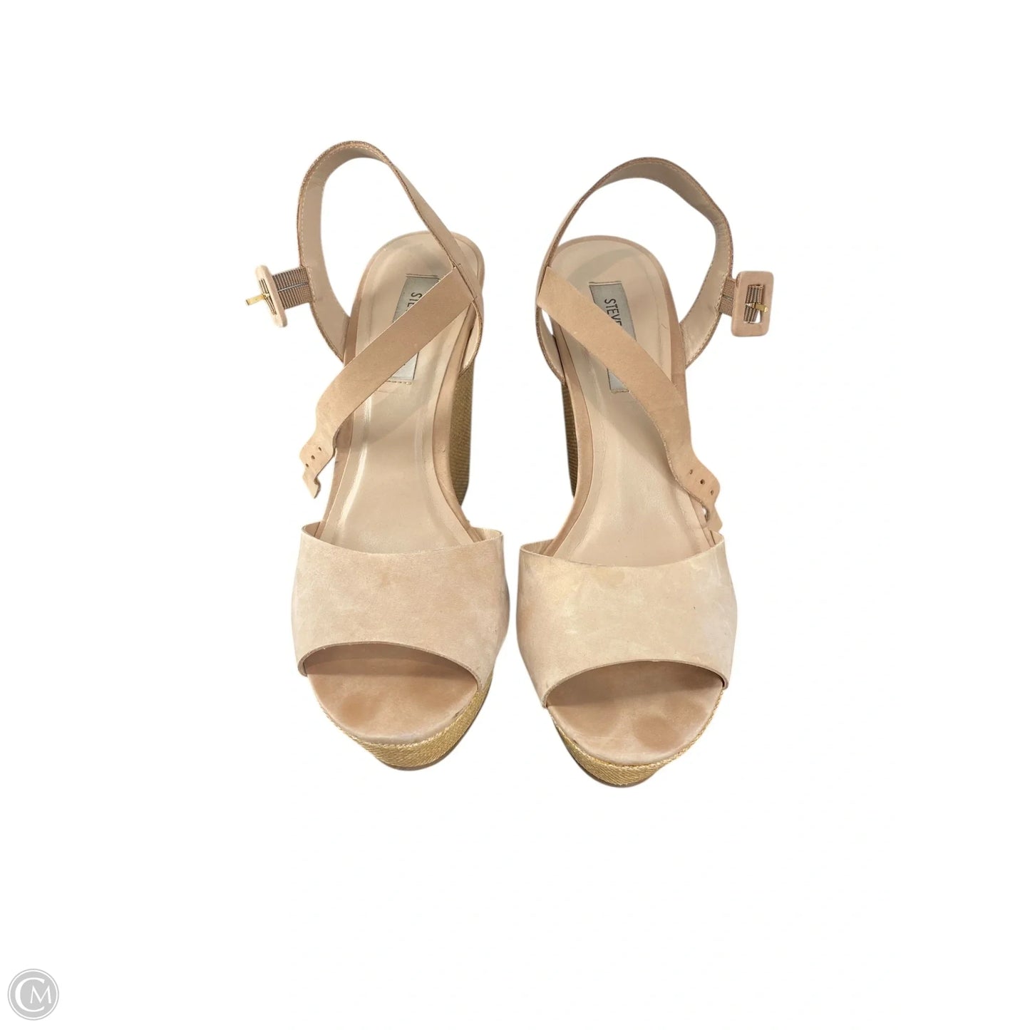 Shoes Heels Wedge By Steve Madden In Tan, Size: 9