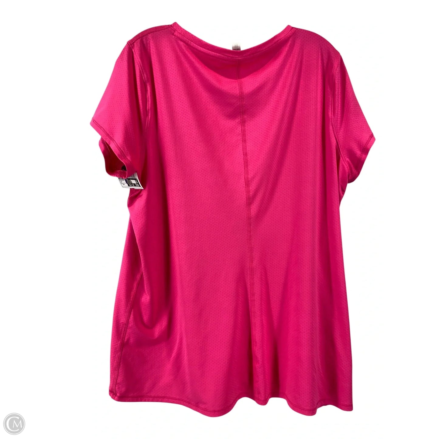 Athletic Top Short Sleeve By Under Armour In Pink, Size: 2x