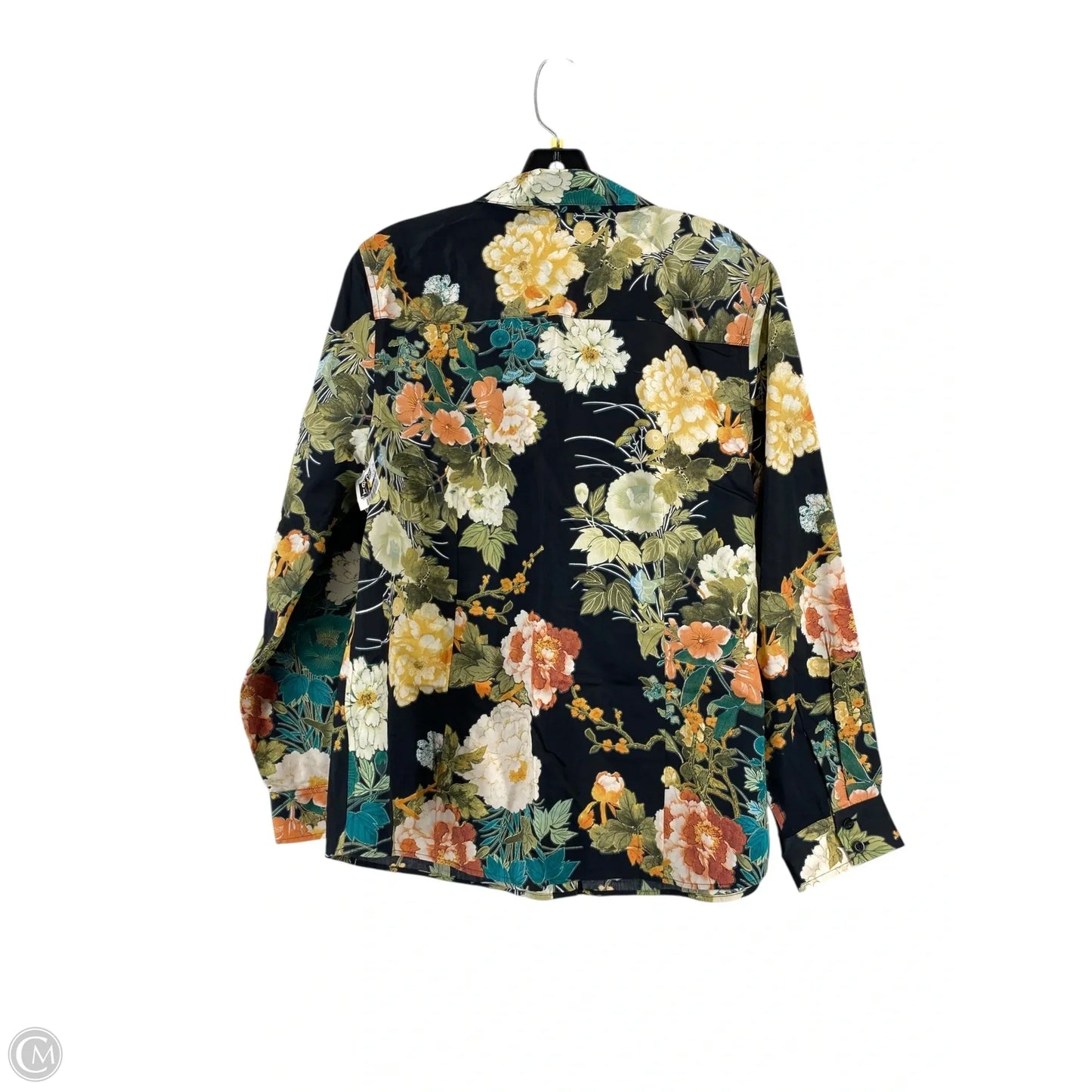 Top Long Sleeve By Chicos In Floral Print, Size: 2