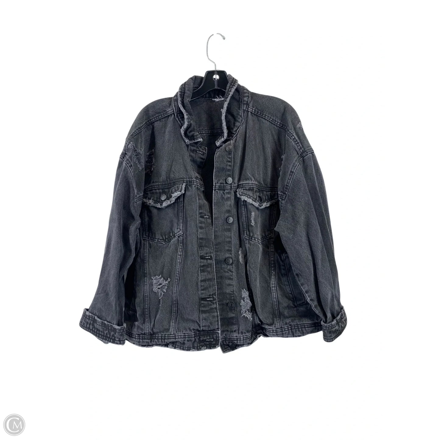 Jacket Denim By Cmc In Black Denim, Size: 3x