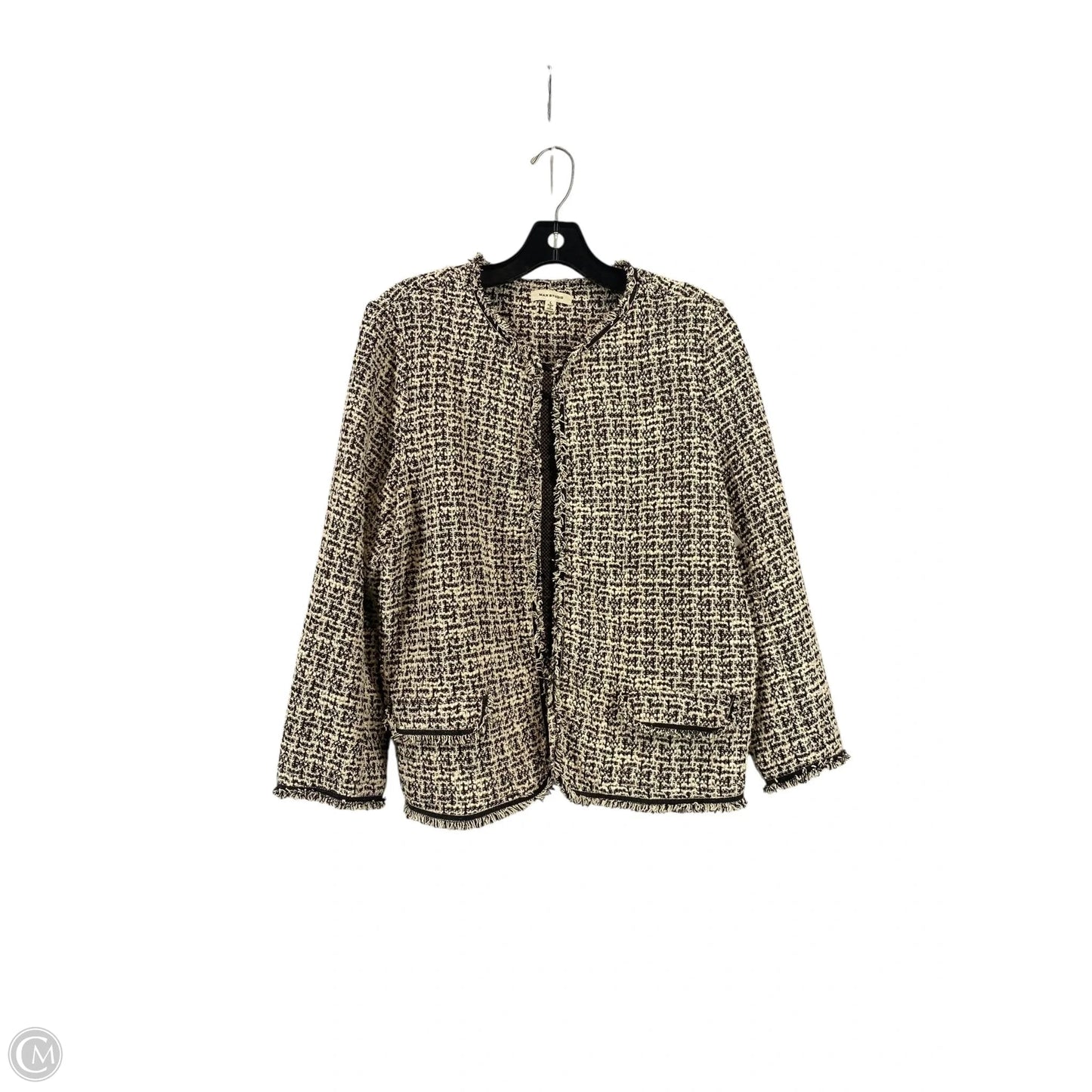 Blazer By Max Studio In Black & White, Size: L