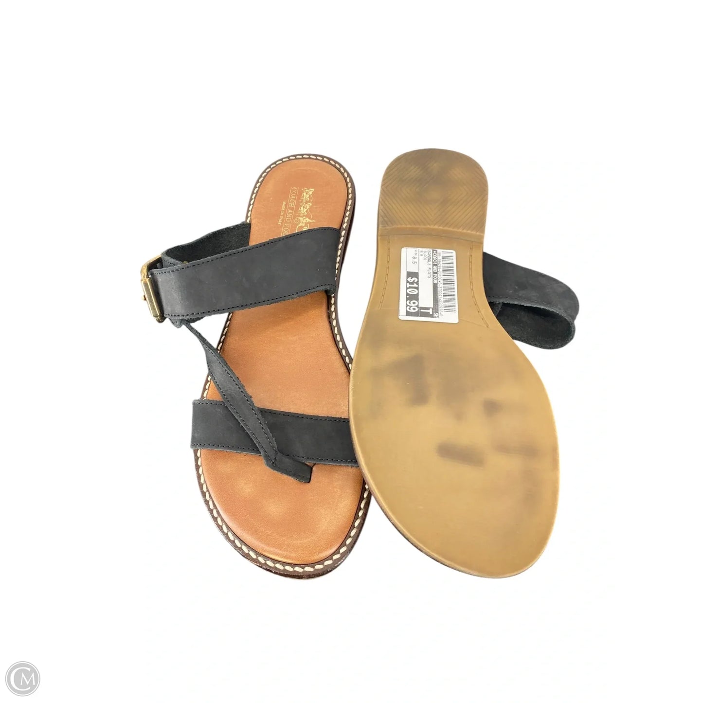 Sandals Flats By Coach And Four In Black, Size: 8.5