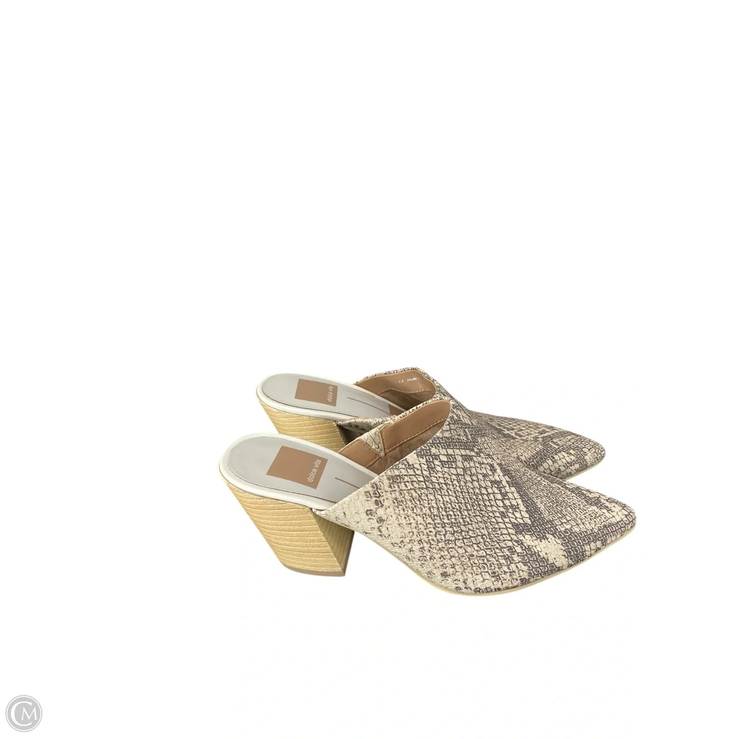 Boots Ankle Heels By Dolce Vita In Snakeskin Print, Size: 6.5