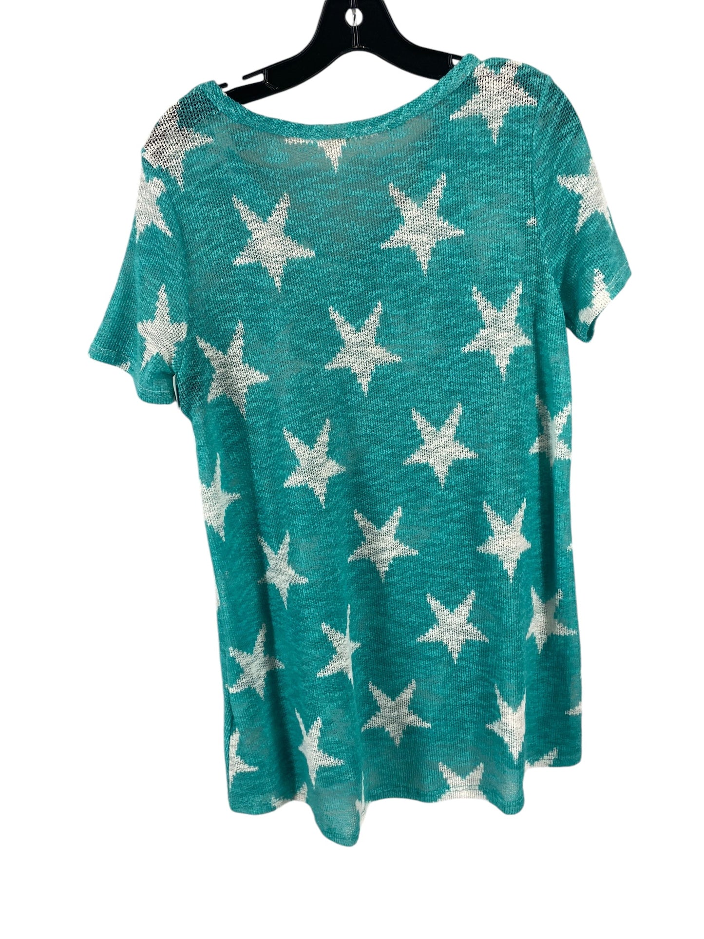 Top Short Sleeve By Bibi In Teal, Size: M