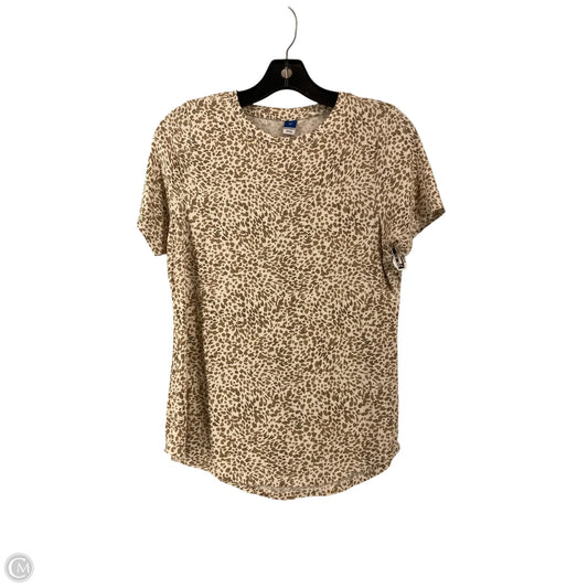 Top Short Sleeve By Old Navy In Animal Print, Size: Xs