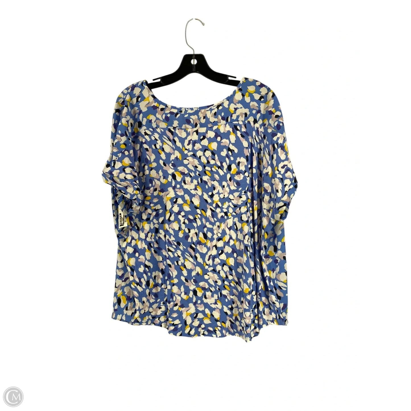 Top Short Sleeve By Loft In Multi-colored, Size: Xl