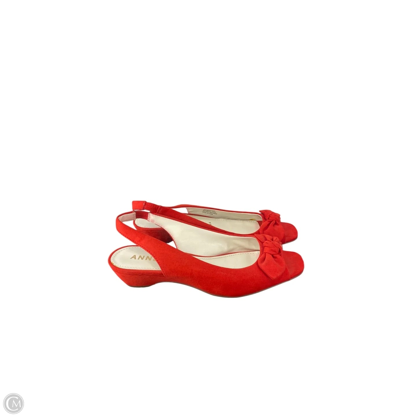 Shoes Heels Kitten By Anne Klein In Red, Size: 8.5