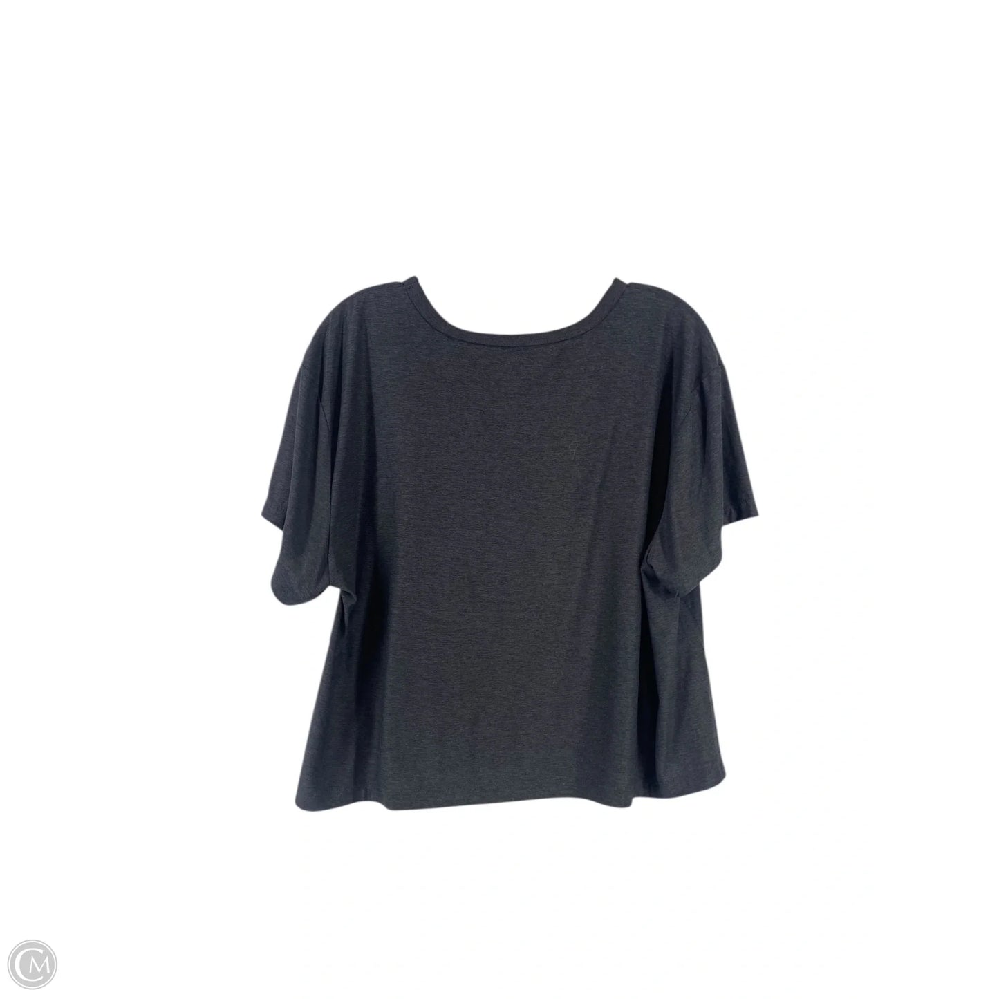 Athletic Top Short Sleeve By Old Navy In Grey, Size: L
