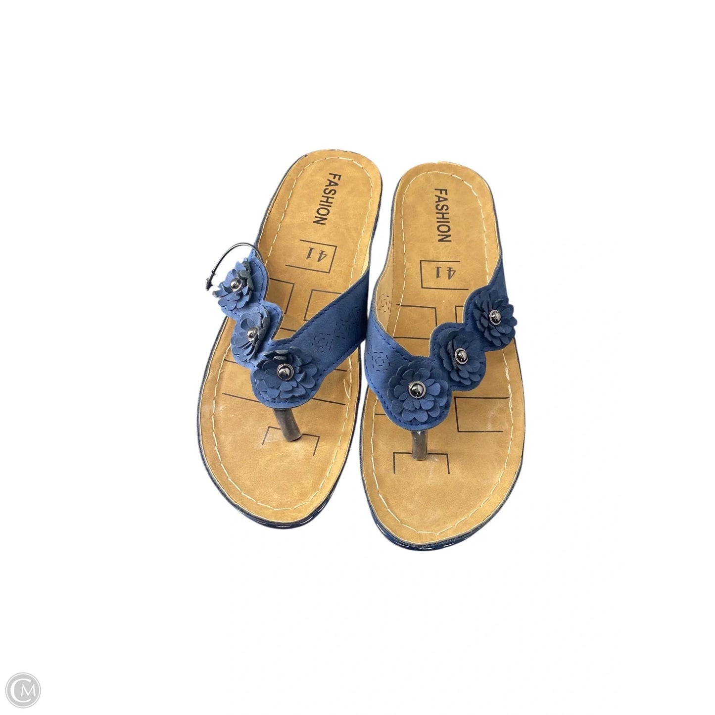Shoes Flats By Clothes Mentor In Navy, Size: 7.5