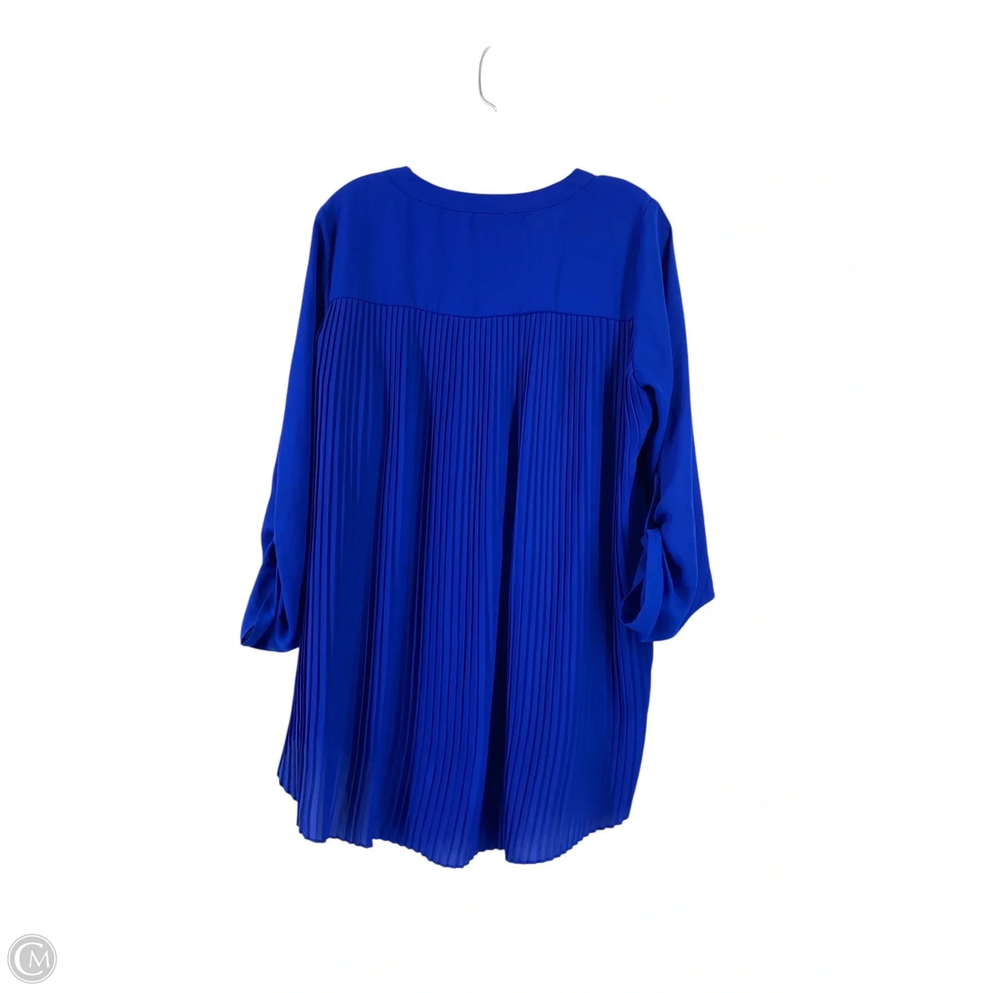 Top 3/4 Sleeve By Zac And Rachel In Blue, Size: M