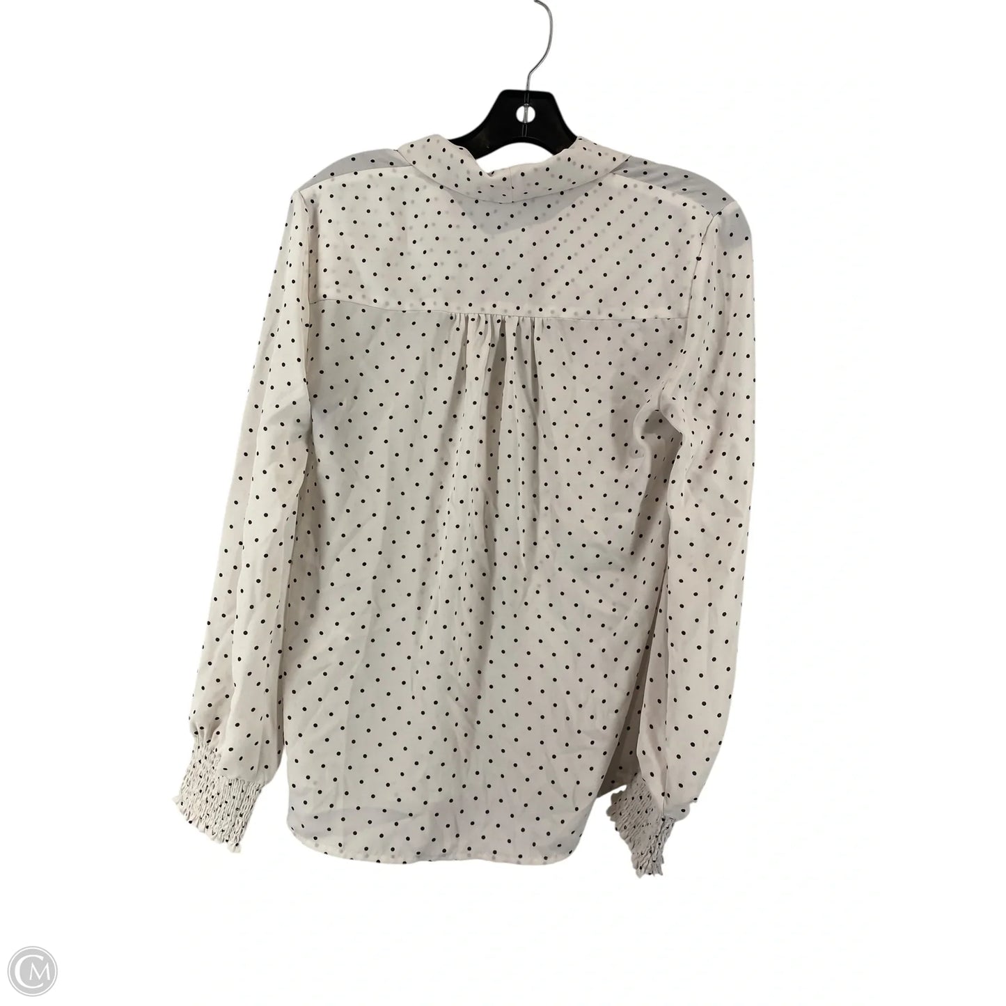 Top Long Sleeve By Cupcakes And Cashmere In Polkadot Pattern, Size: Xs