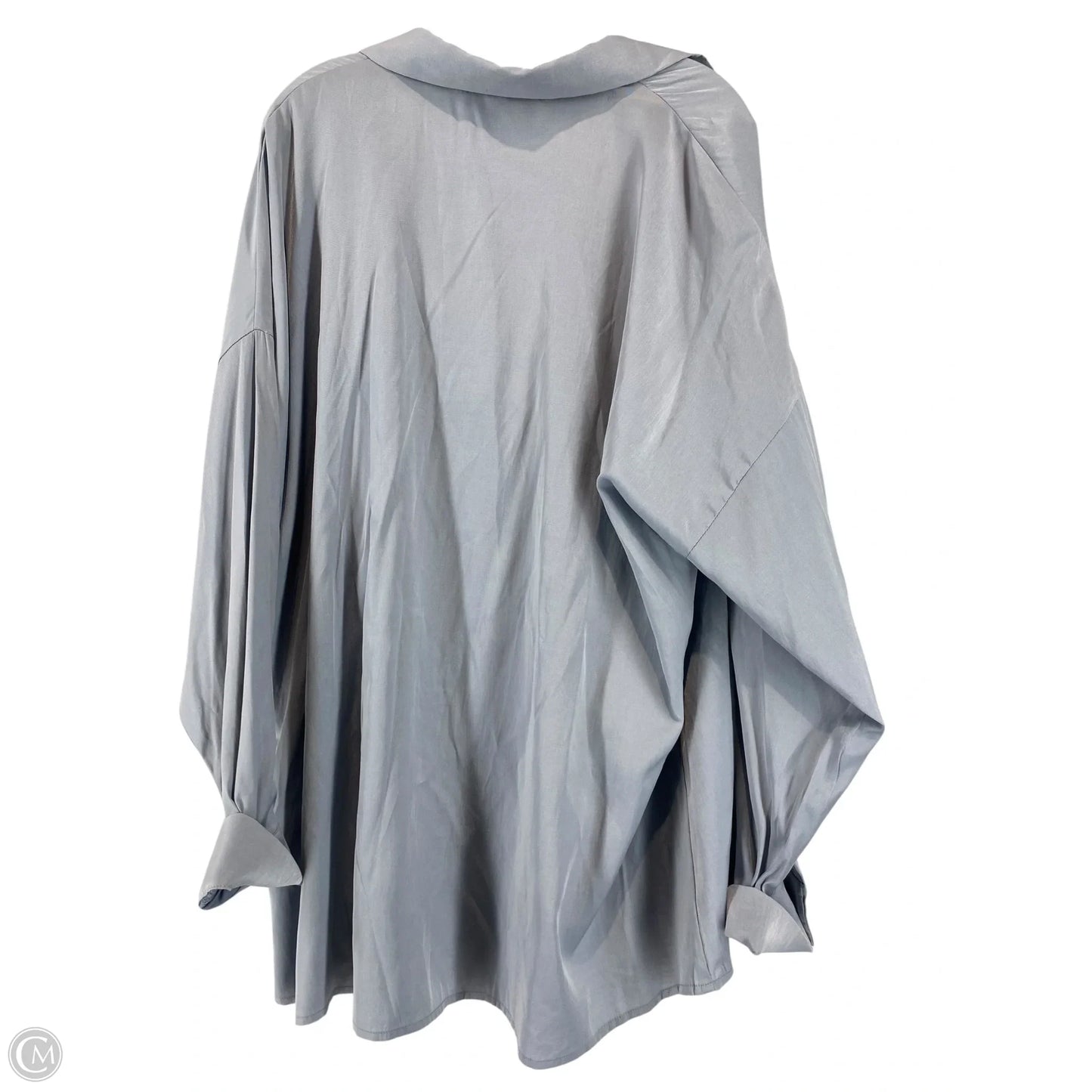 Top Long Sleeve By Savanna Jane In Grey, Size: 3x