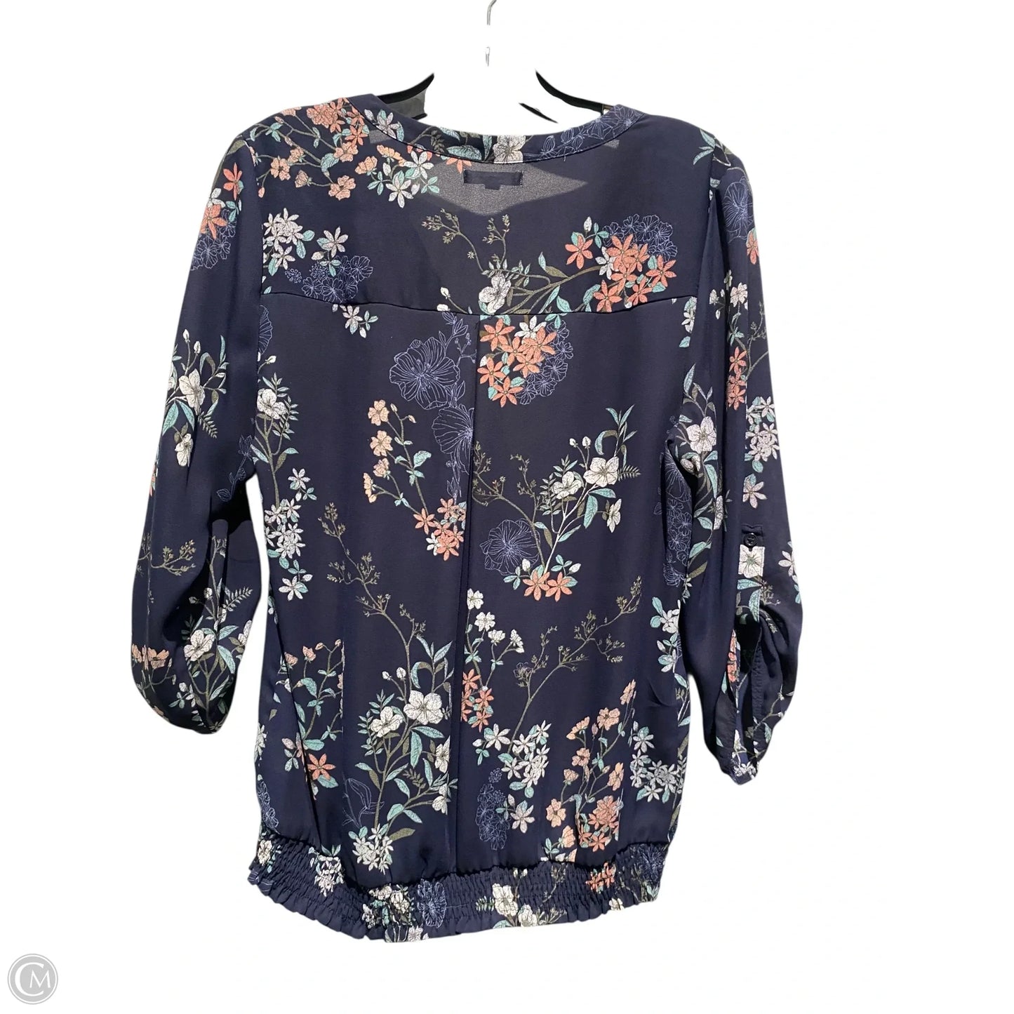 Top Long Sleeve By Maurices In Floral Print, Size: M