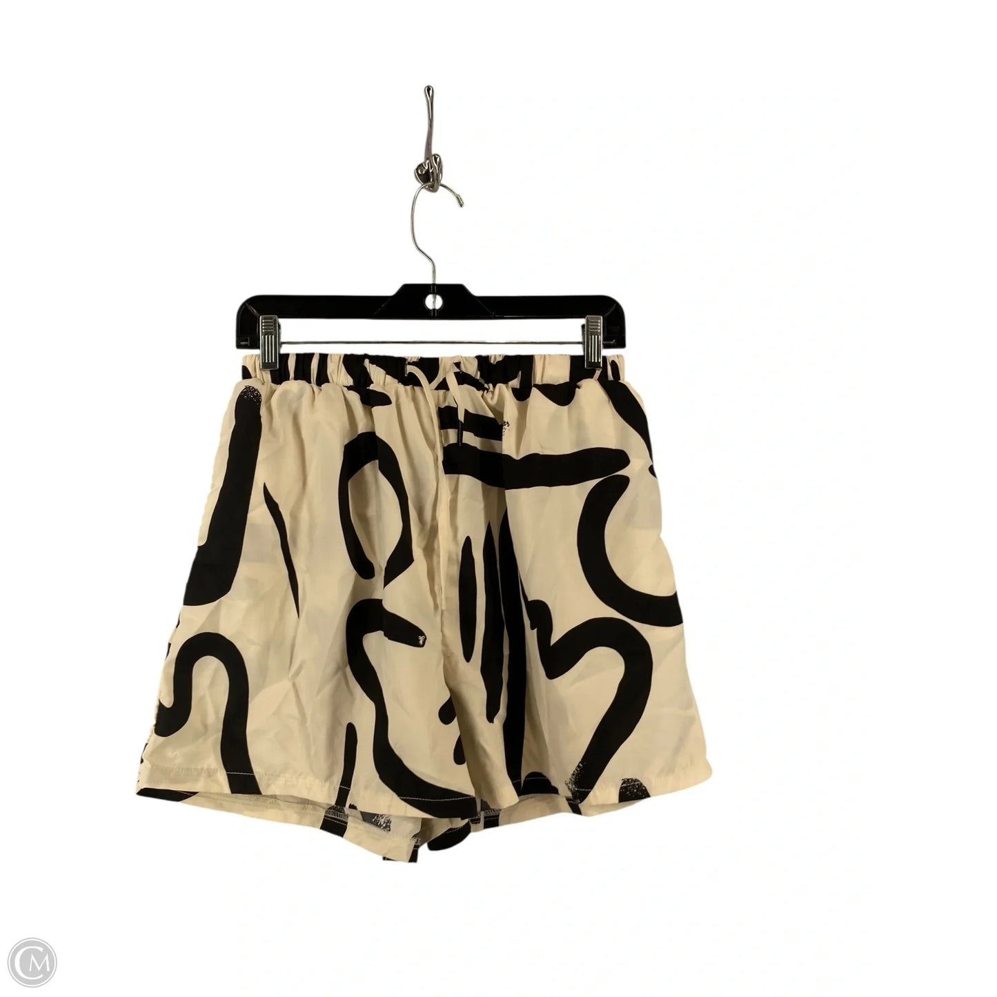 Shorts Set By Clothes Mentor In Black & Cream, Size: L
