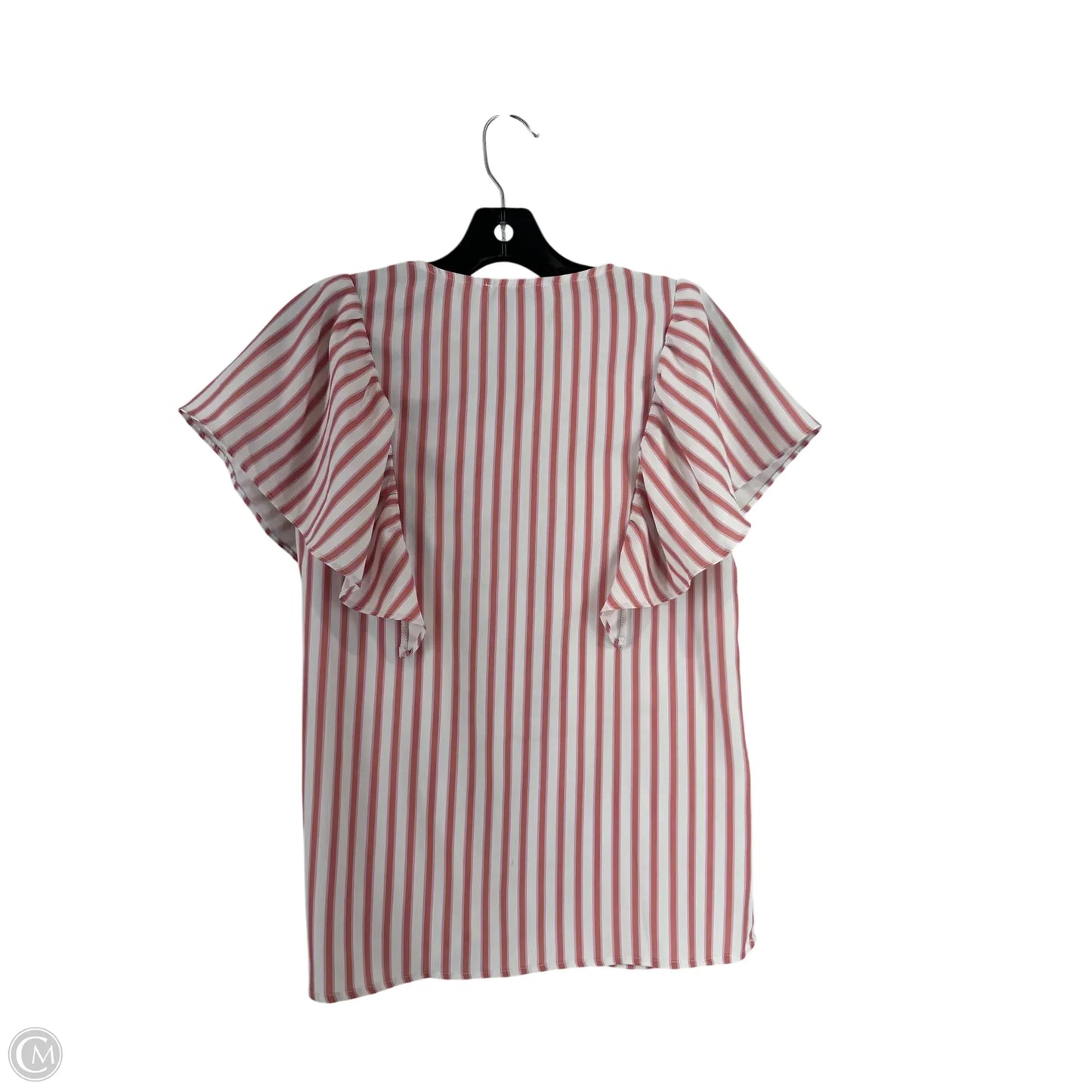 Top Short Sleeve By Kate Kasin In Striped Pattern, Size: S