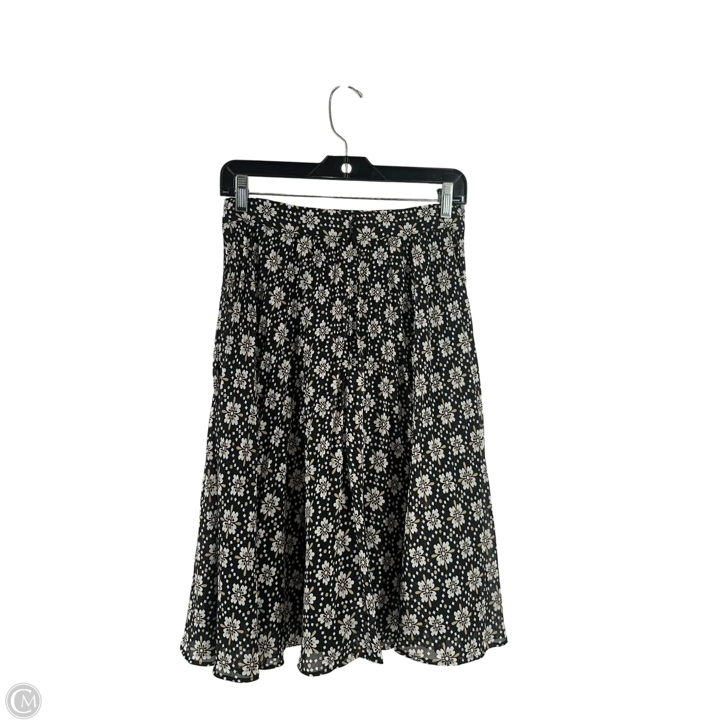 Skirt Midi By Ann Taylor In Floral Print, Size: 0