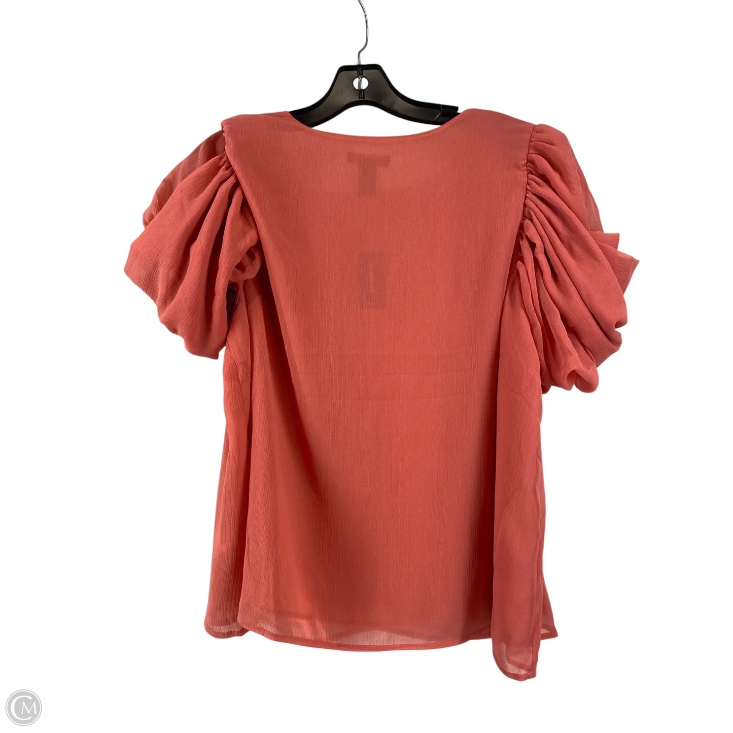 Top Short Sleeve By Express In Coral, Size: L