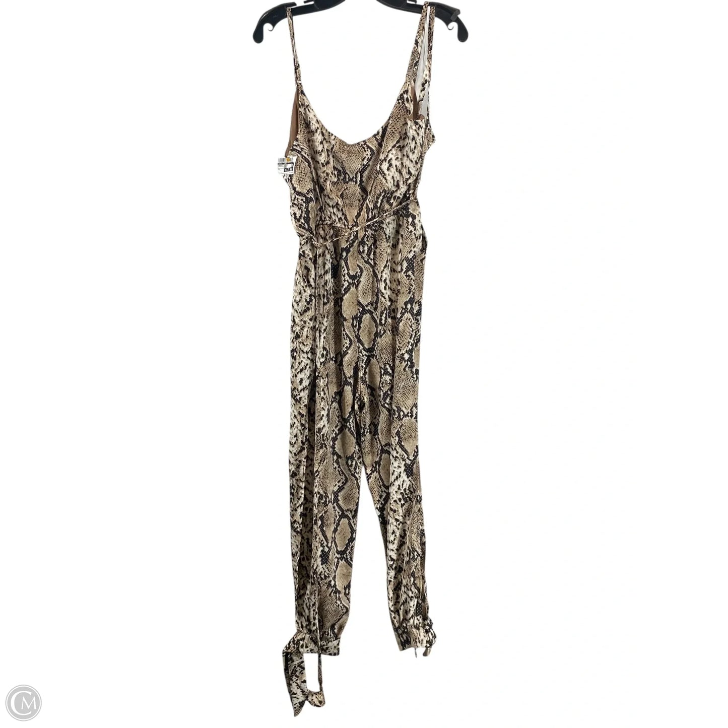 Jumpsuit By Lulus In Snakeskin Print, Size: L
