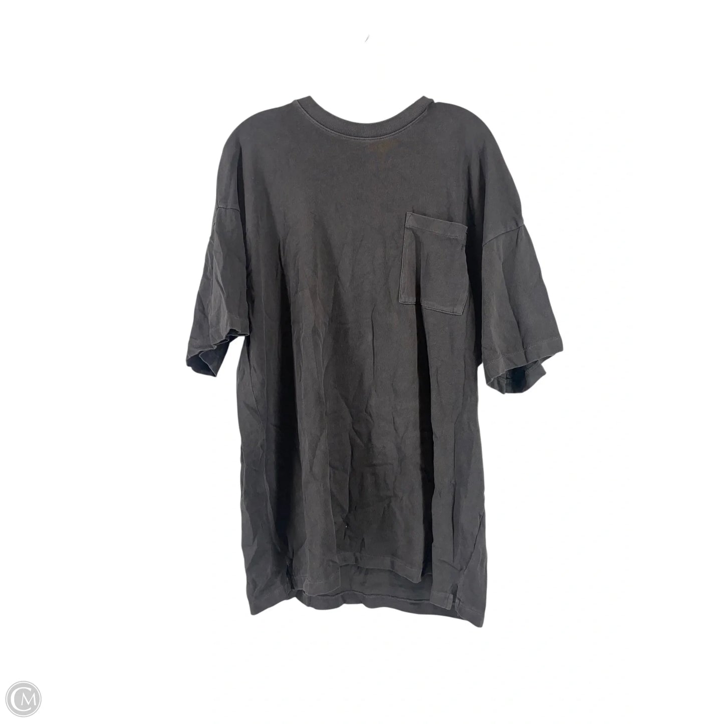 Top Short Sleeve By Madewell In Grey, Size: L
