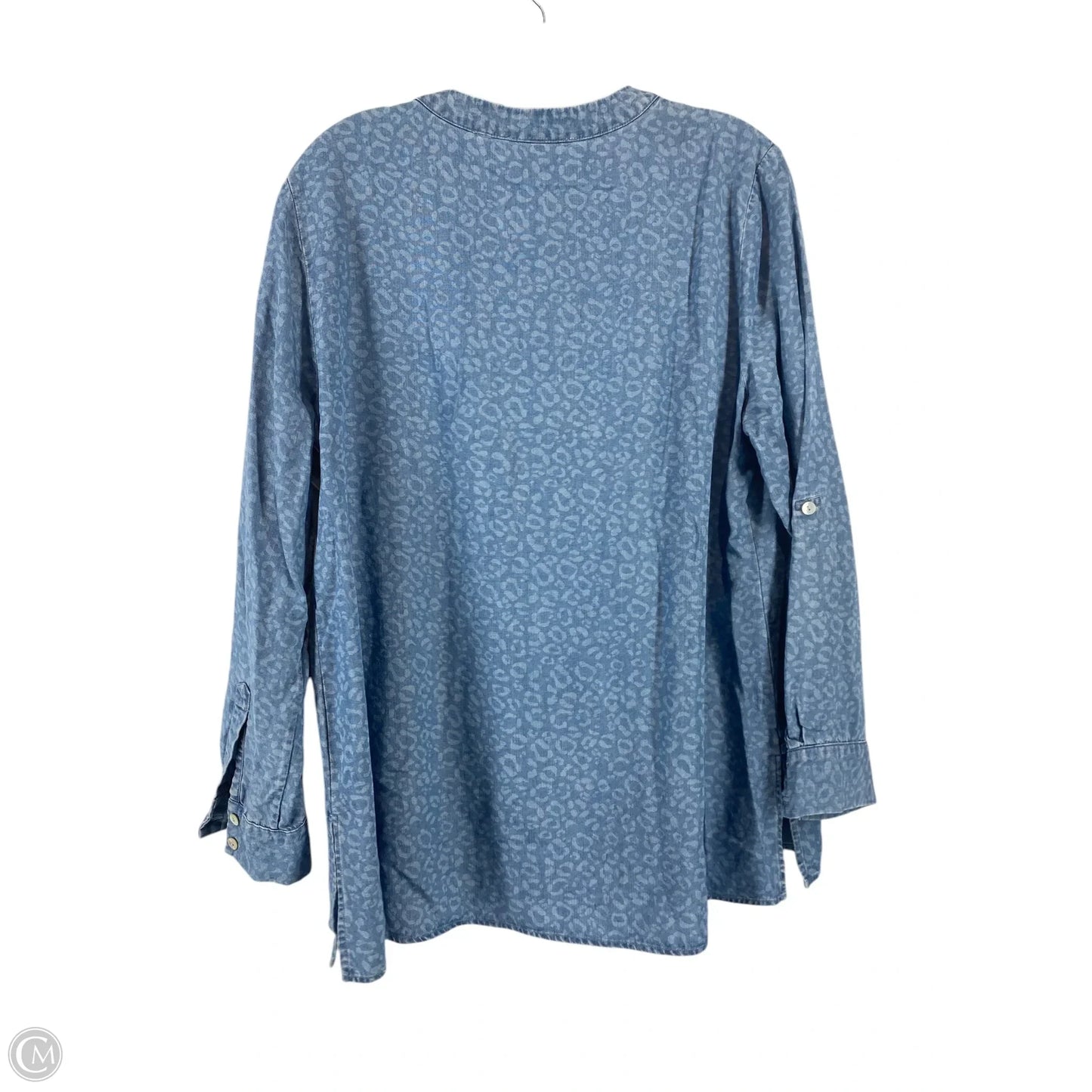 Top Long Sleeve By Soft Surroundings In Blue, Size: L