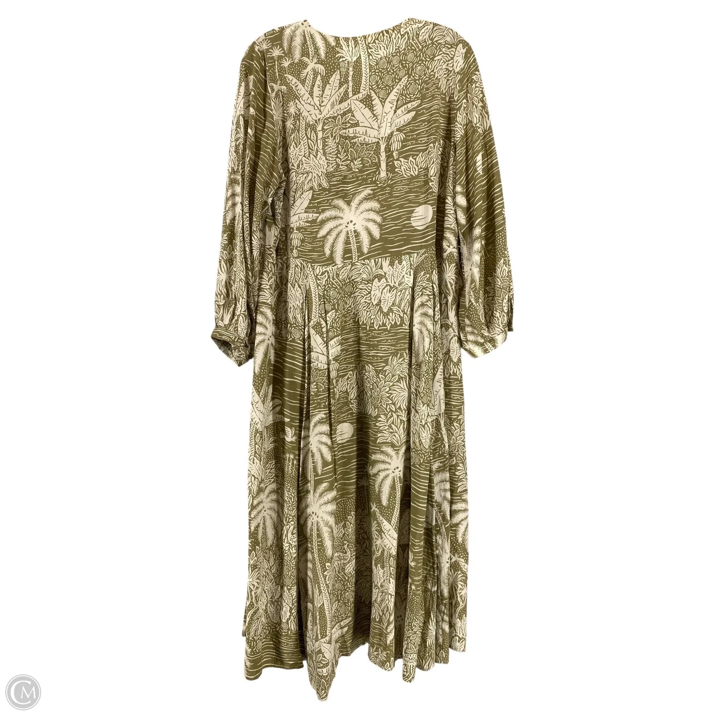 Dress Casual Maxi By H&m In Green, Size: M