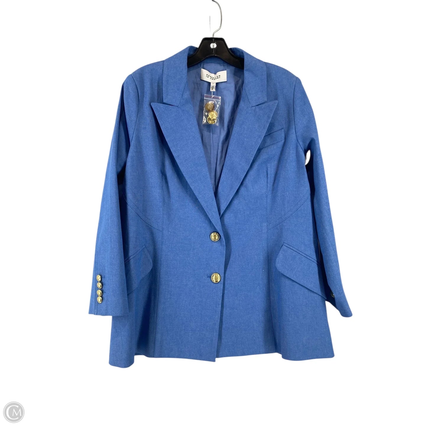 Blazer Designer By Derek Lam In Blue, Size: 14