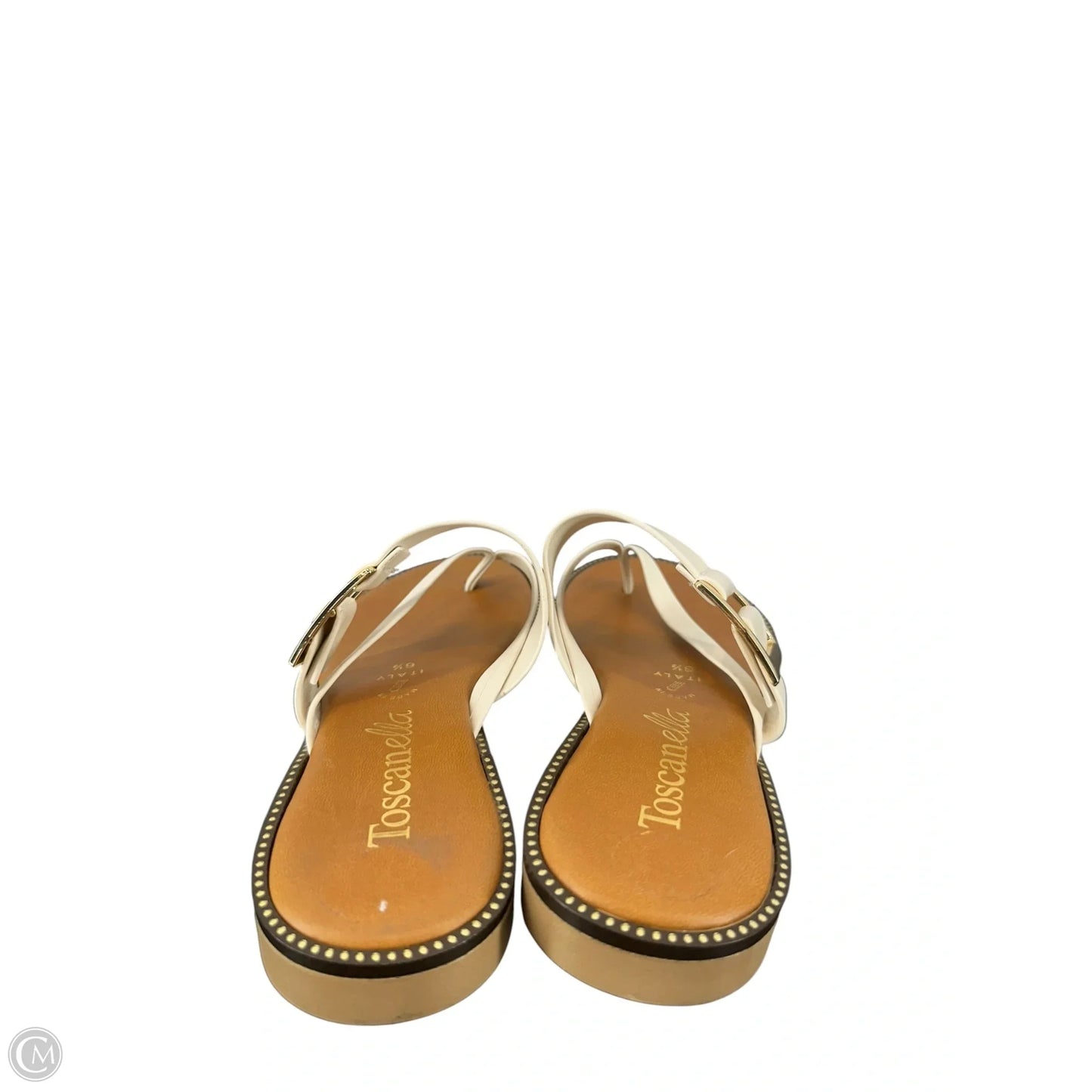 Sandals Flip Flops By Toscanella In White, Size: 7