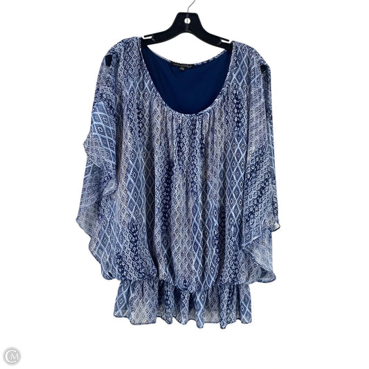 Top Short Sleeve By Cma In Blue, Size: 2x