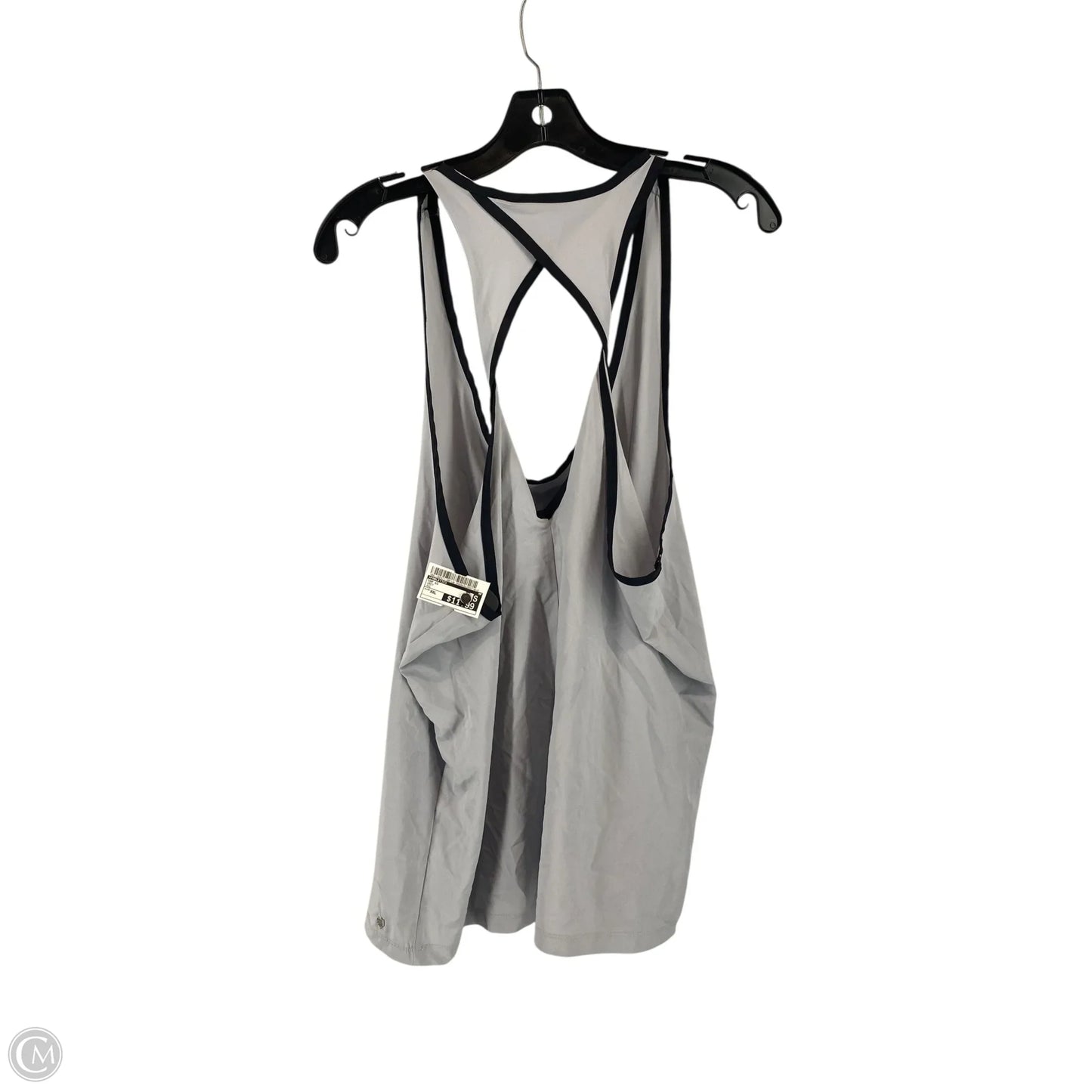 Top Short Sleeve By Fabletics In Grey, Size: Xxl
