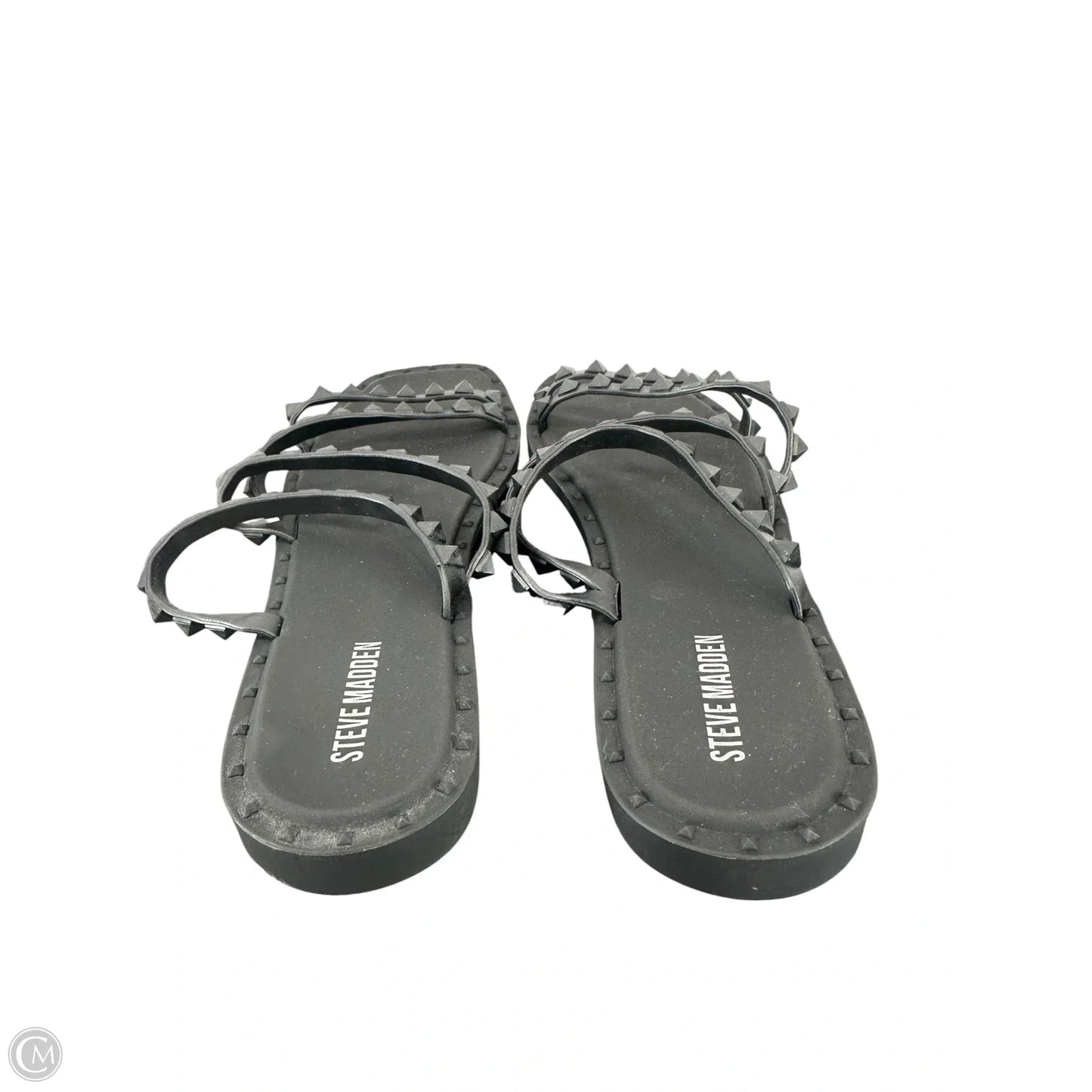 Sandals Flats By Steve Madden In Black, Size: 9