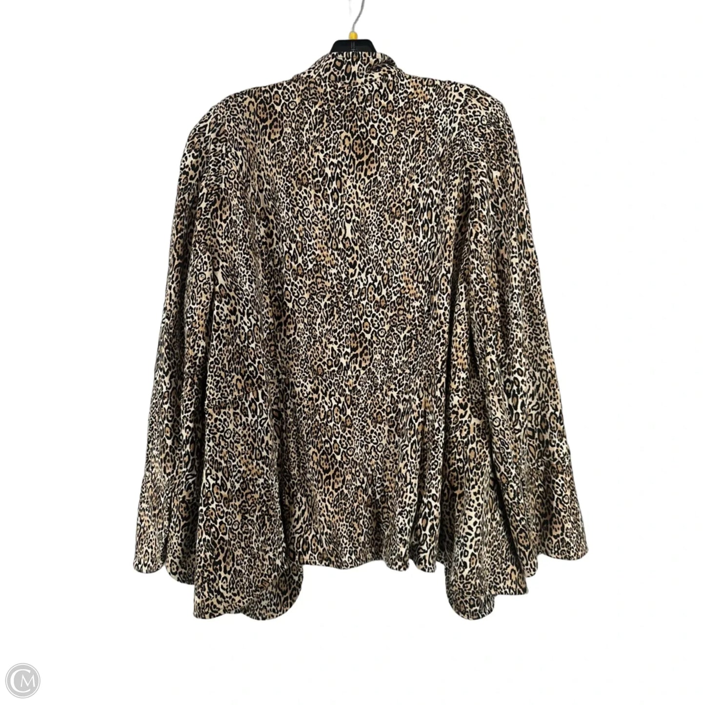 Blazer By Chicos In Animal Print, Size: L