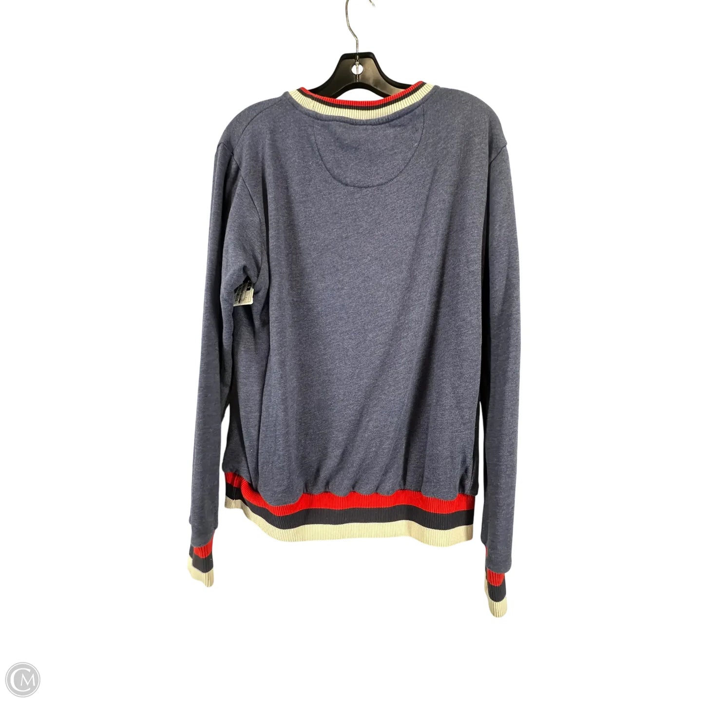 Sweatshirt Crewneck By Clothes Mentor In Navy, Size: S