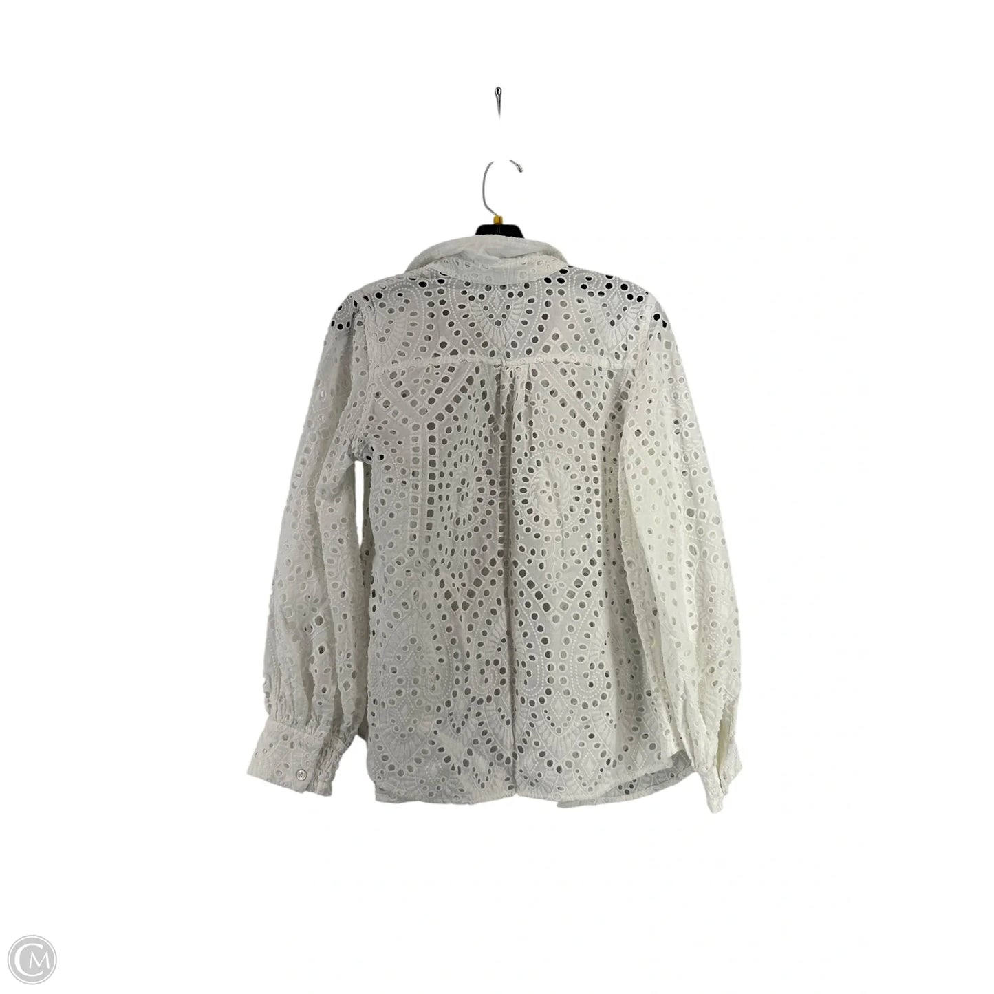Top Long Sleeve By Chicos In White, Size: Xs
