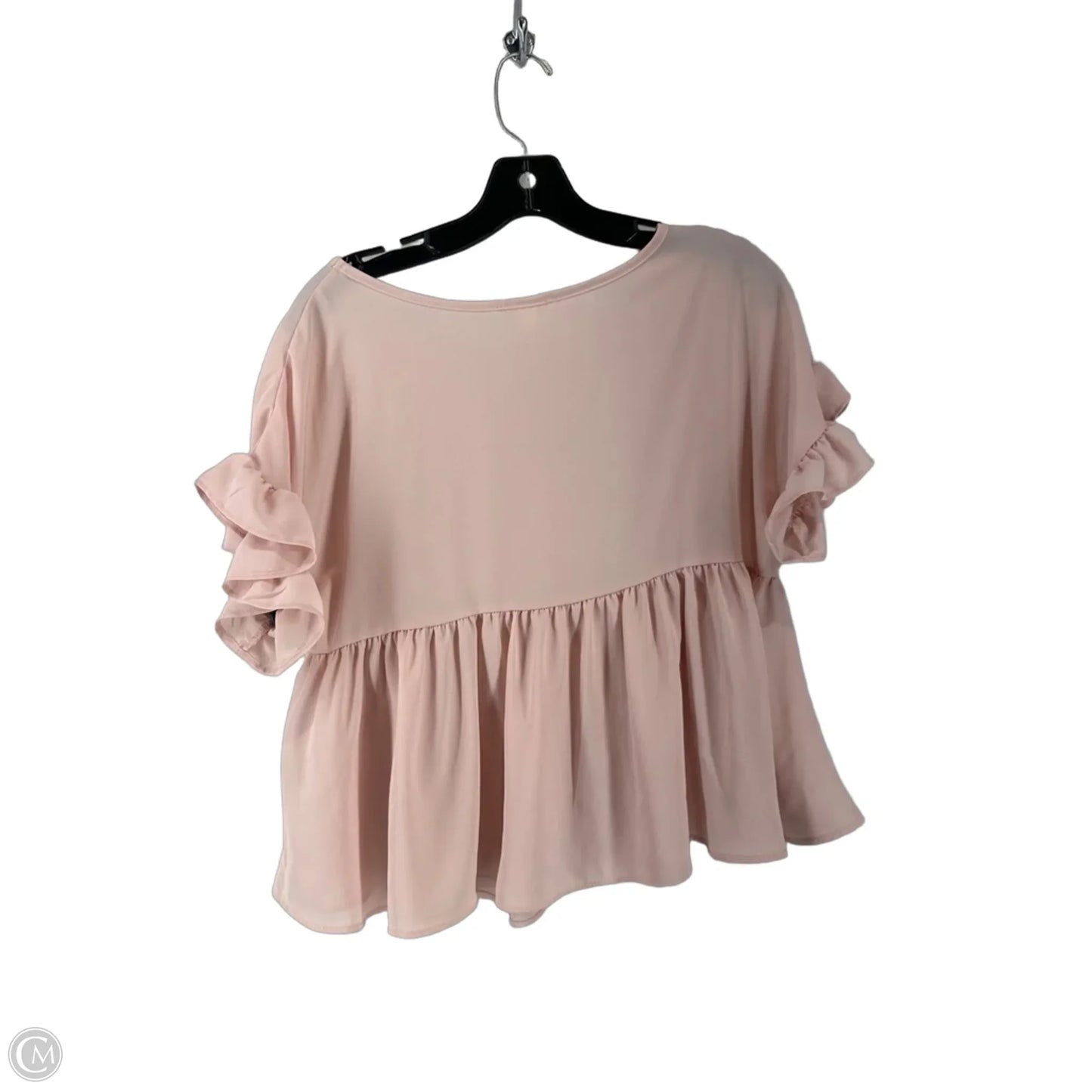 Top Short Sleeve By Mi Ami In Pink, Size: S