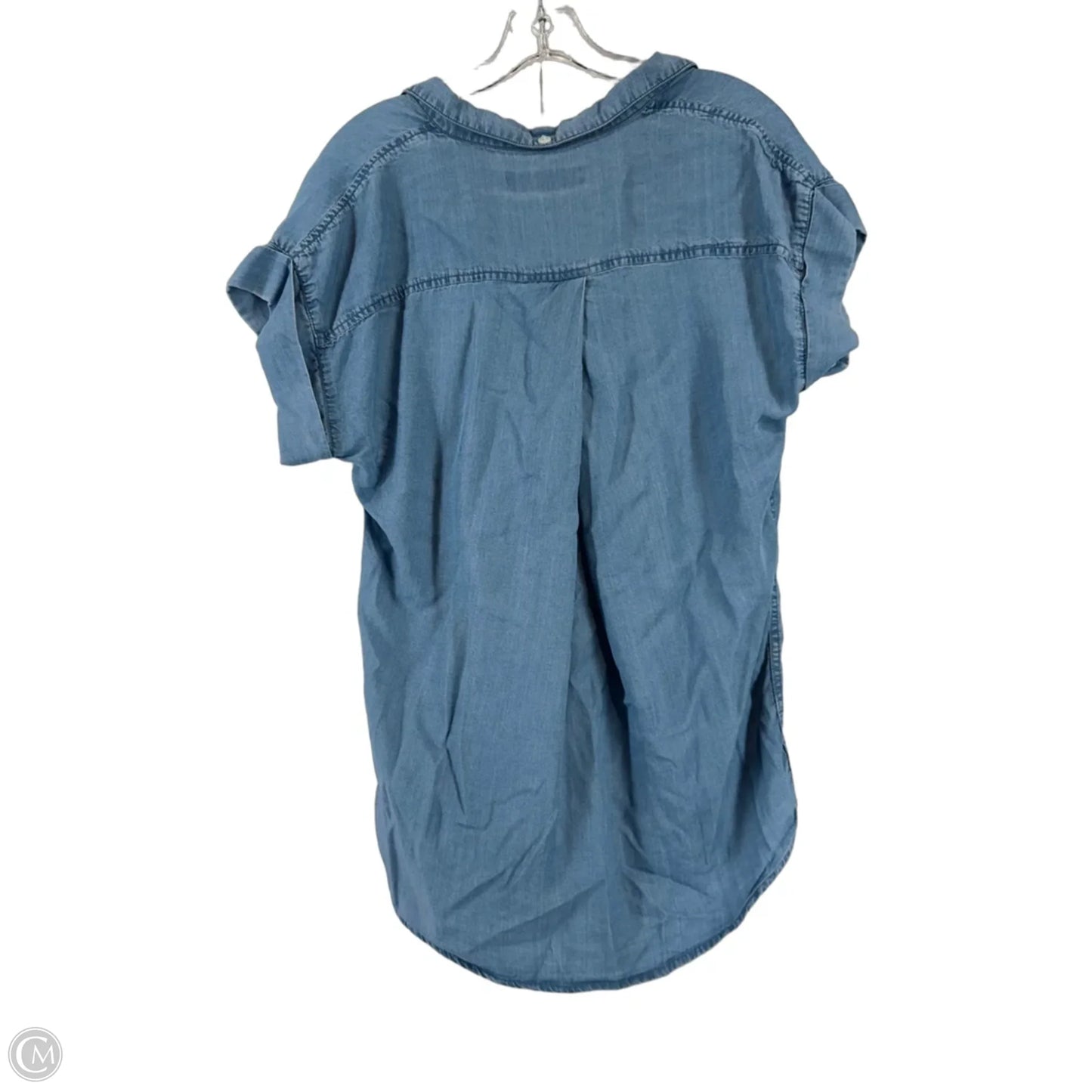 Top Short Sleeve By Thread And Supply In Blue, Size: S