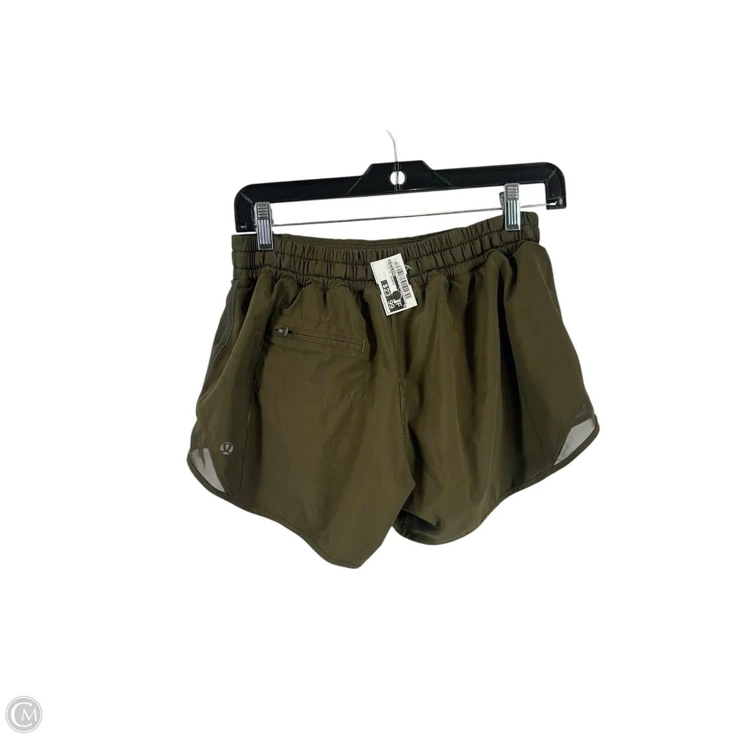 Athletic Shorts By Lululemon In Green, Size: 6